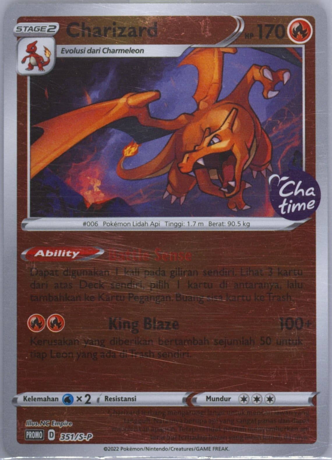 Charizard Chatime Campaign (351) 2022 Pokemon Indonesian S Promo