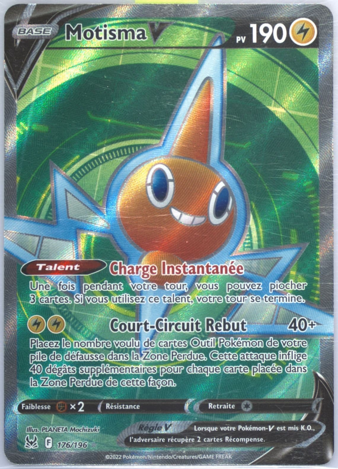 Full Art/Motisma V French (176) 2022 Pokemon Sword & Shield Lost Origin