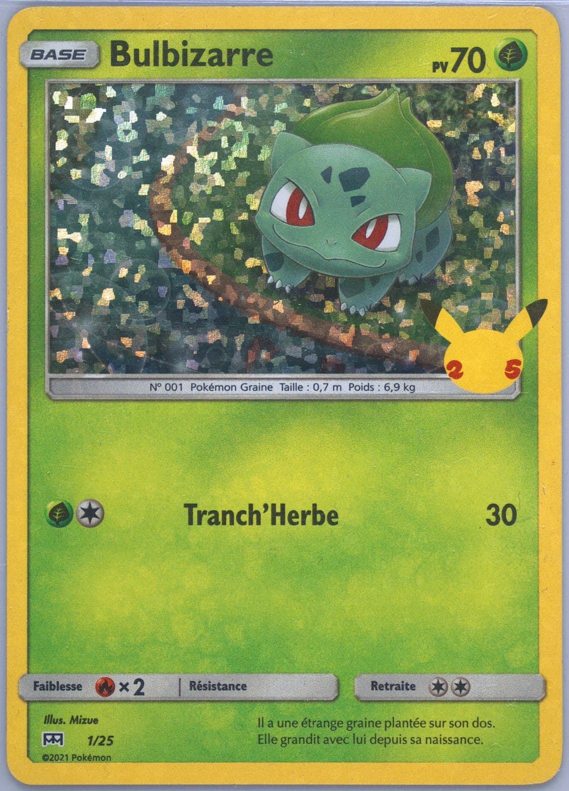 Bulbizarre-Holo French (1) 2021 Pokemon Mcdonald's Collection