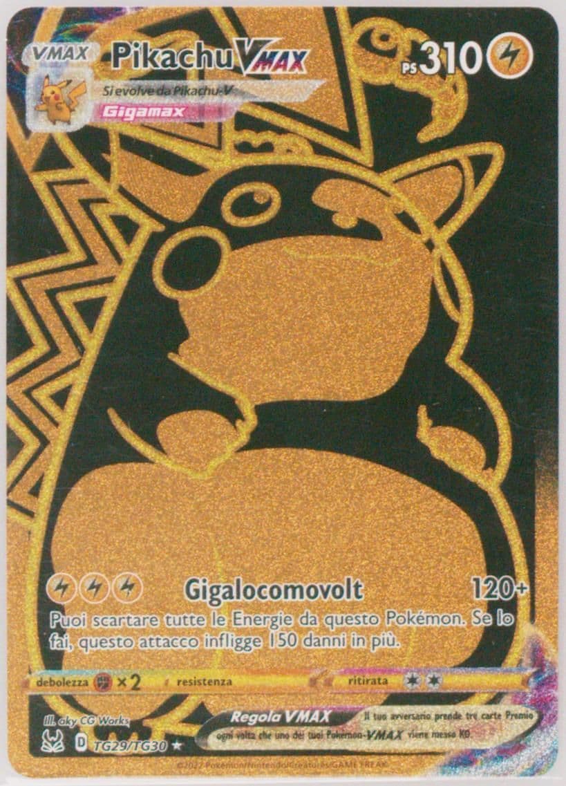 Full Art/Pikachu Vmax Italian (TG29) 2022 Pokemon Sword & Shield Lost Origin