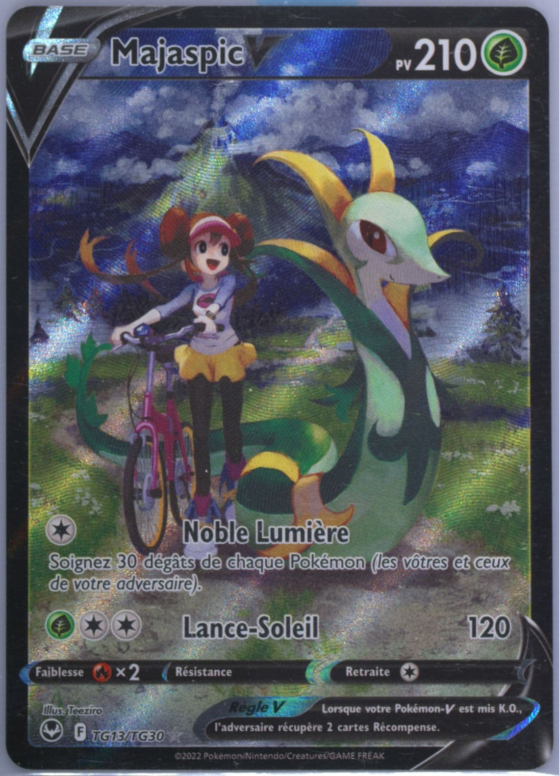 Full Art/Majaspic V French (TG13) 2022 Pokemon Sword & Shield Silver Tempest