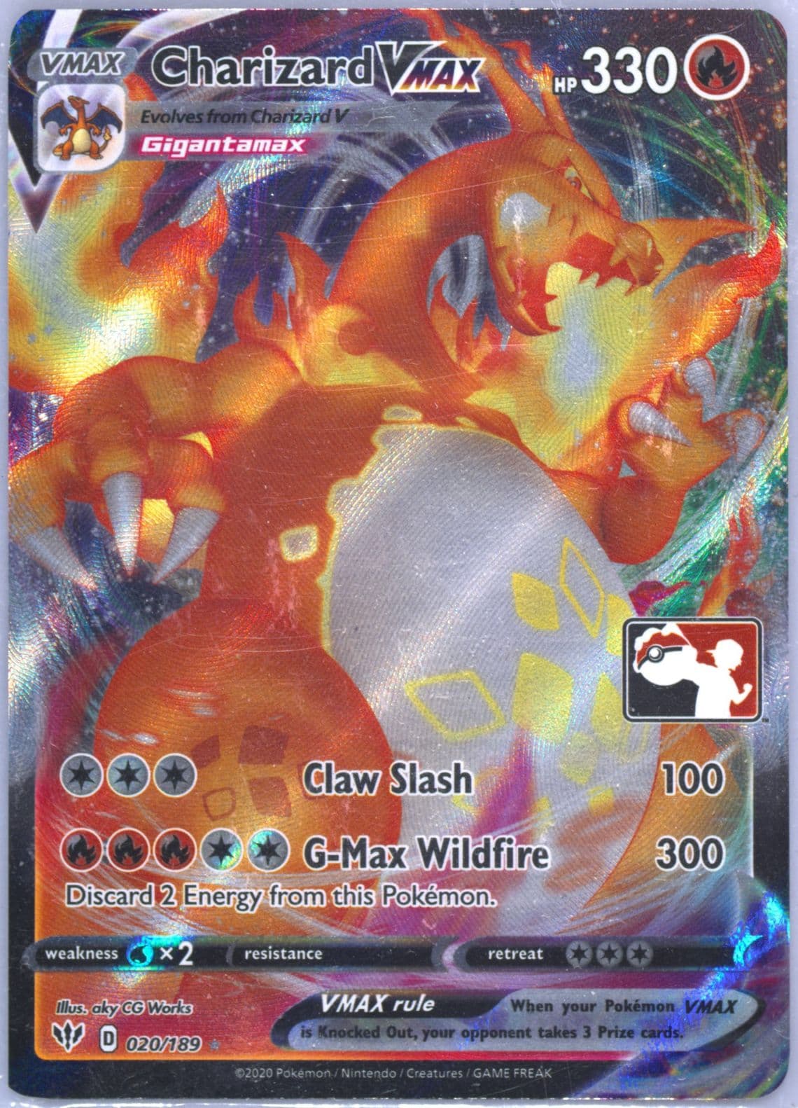 Full Art/Charizard Vmax (020) 2022 Pokemon Play! Pokemon Prize Pack: Series 1