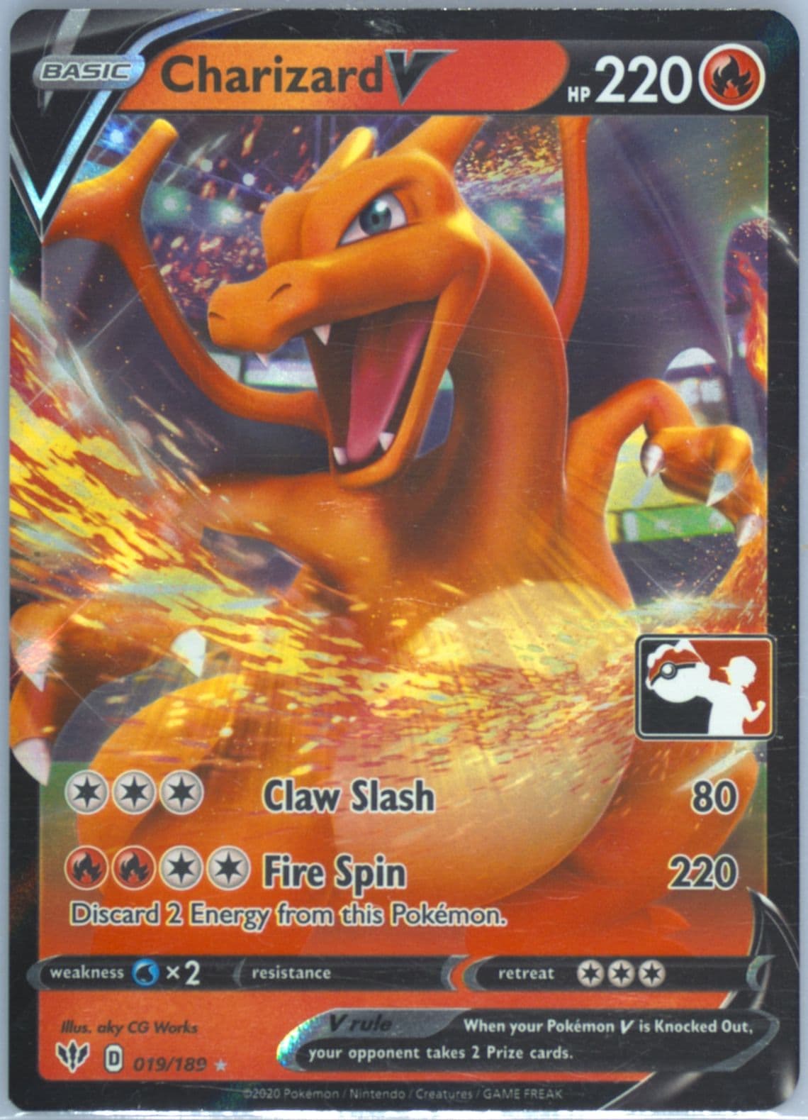 Charizard V (019) 2022 Pokemon Play! Pokemon Prize Pack: Series 1