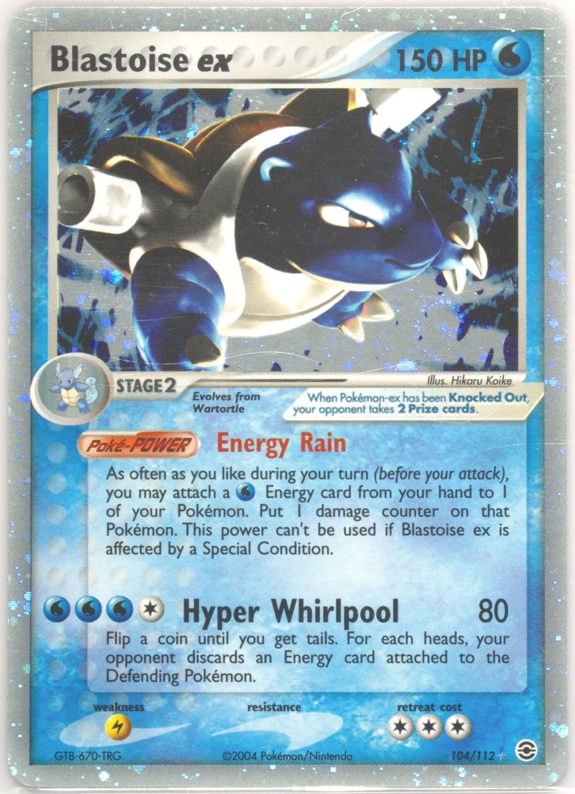 Blastoise EX-Holo (104) 2004 Pokemon EX Fire Red & Leaf Green