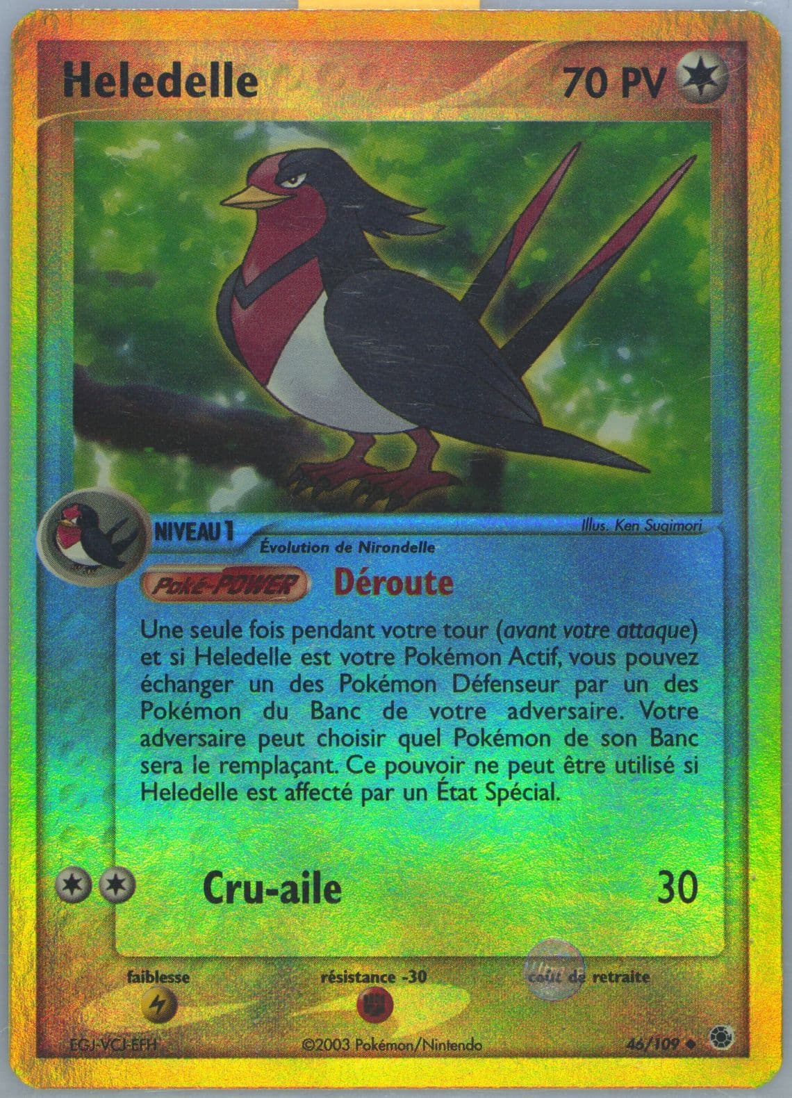 Heledelle-Reverse Foil French (46) 2003 Pokemon EX Ruby & Sapphire