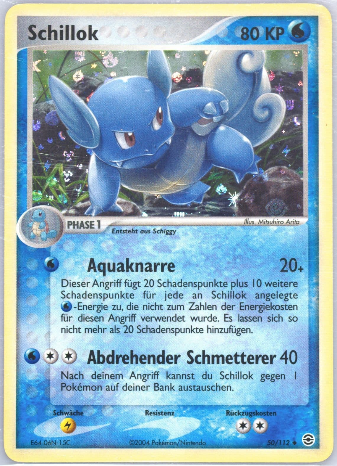 Schillok-Reverse Foil German (50) 2004 Pokemon EX Fire Red & Leaf Green