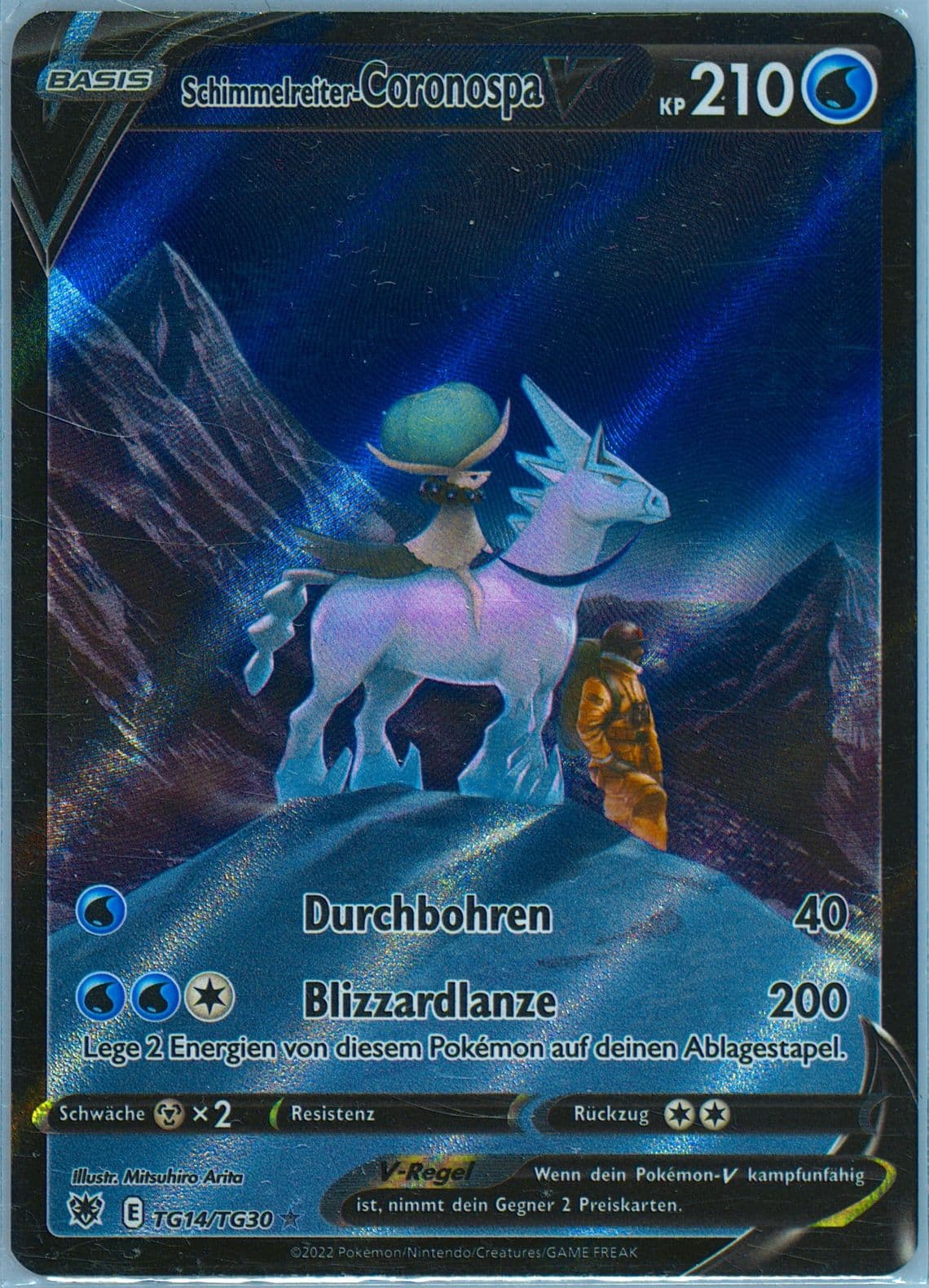 Schimmelreiter-Coronospa V German (TG14) 2022 Pokemon Sword & Shield Astral Radiance