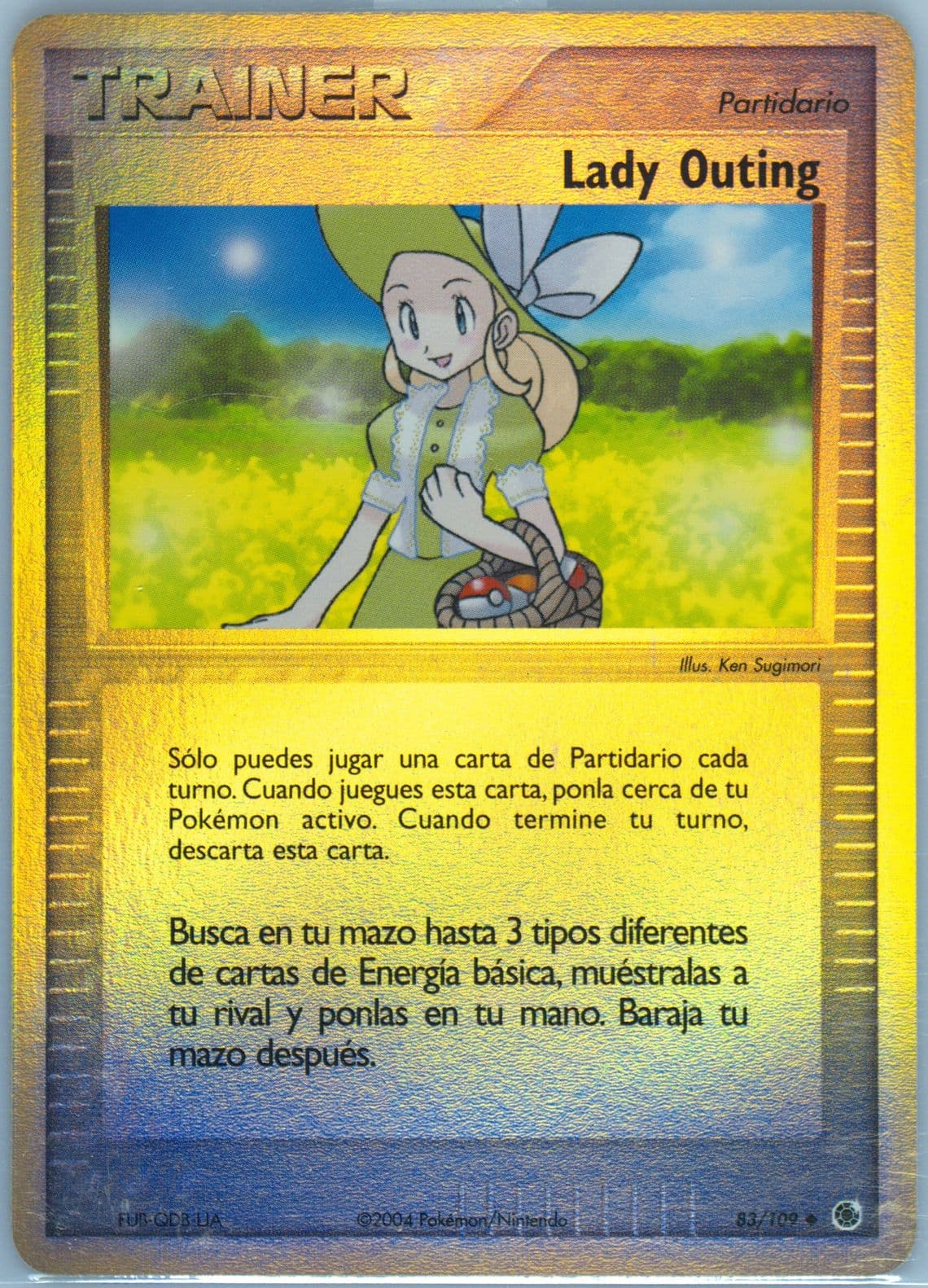 Lady Outing-Reverse Foil (83) 2004 Pokemon Spanish EX Ruby & Sapphire
