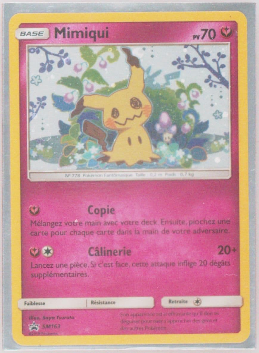 Mimiqui-Holo French (SM163) 2019 Pokemon SM Black Star Promo