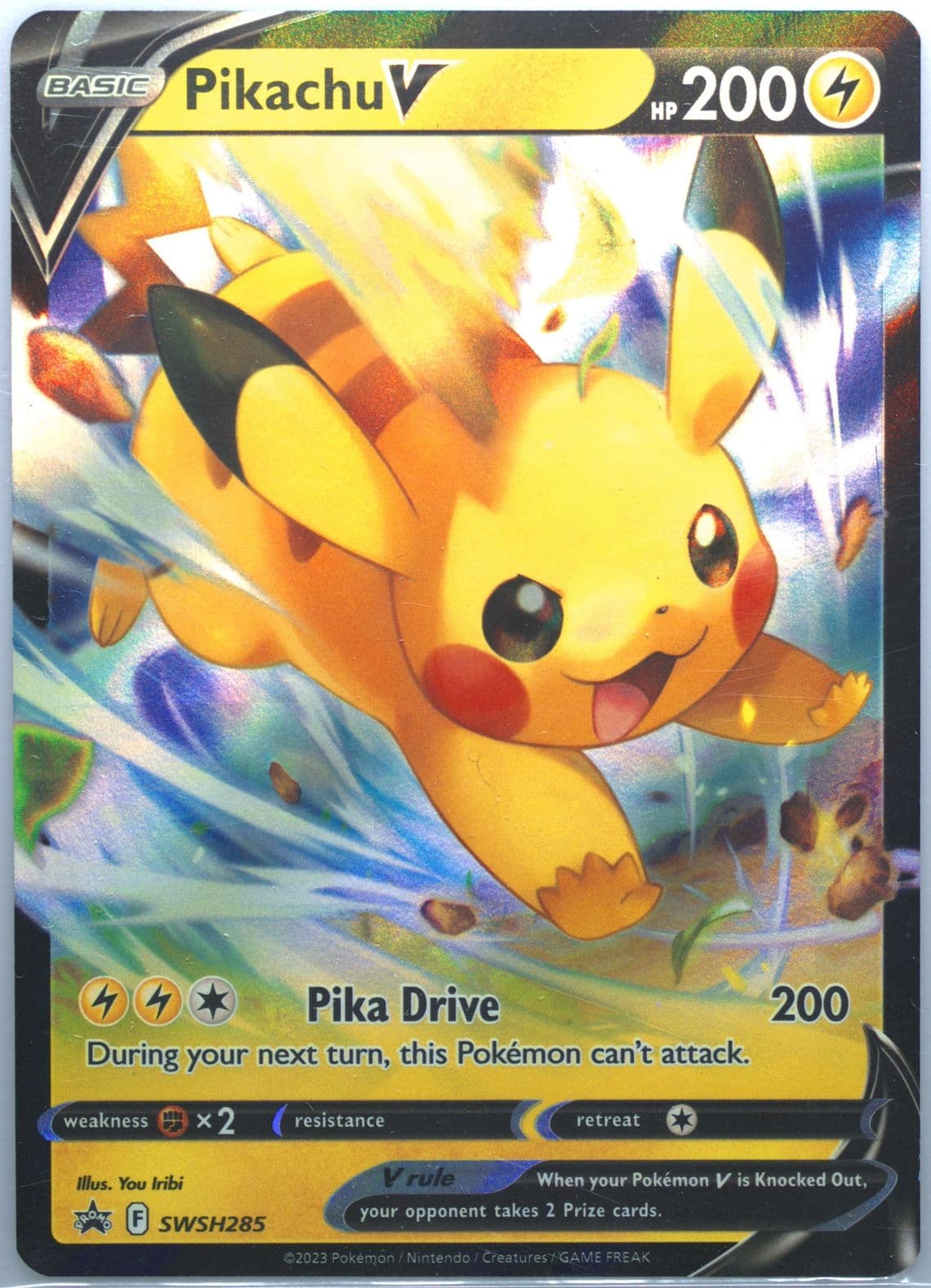 Pikachu V Crown Zenith Collections-Pikachu Vmax (285) 2023 Pokemon Swsh Black Star Promo