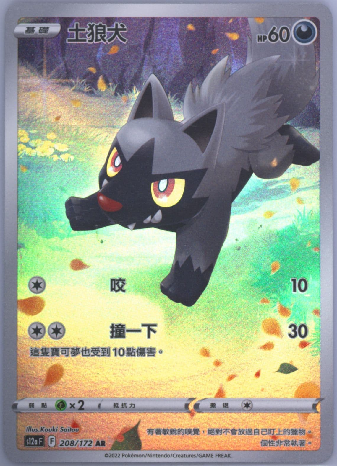 Full Art/Poochyena (208) 2022 Pokemon Chinese Sword & Shield Vstar Universe