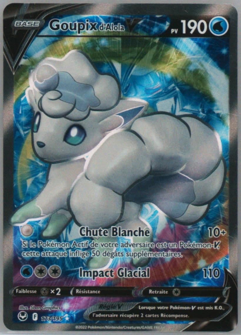 Full Art/Goupix D'Alola French (173) 2022 Pokemon Sword & Shield Silver Tempest
