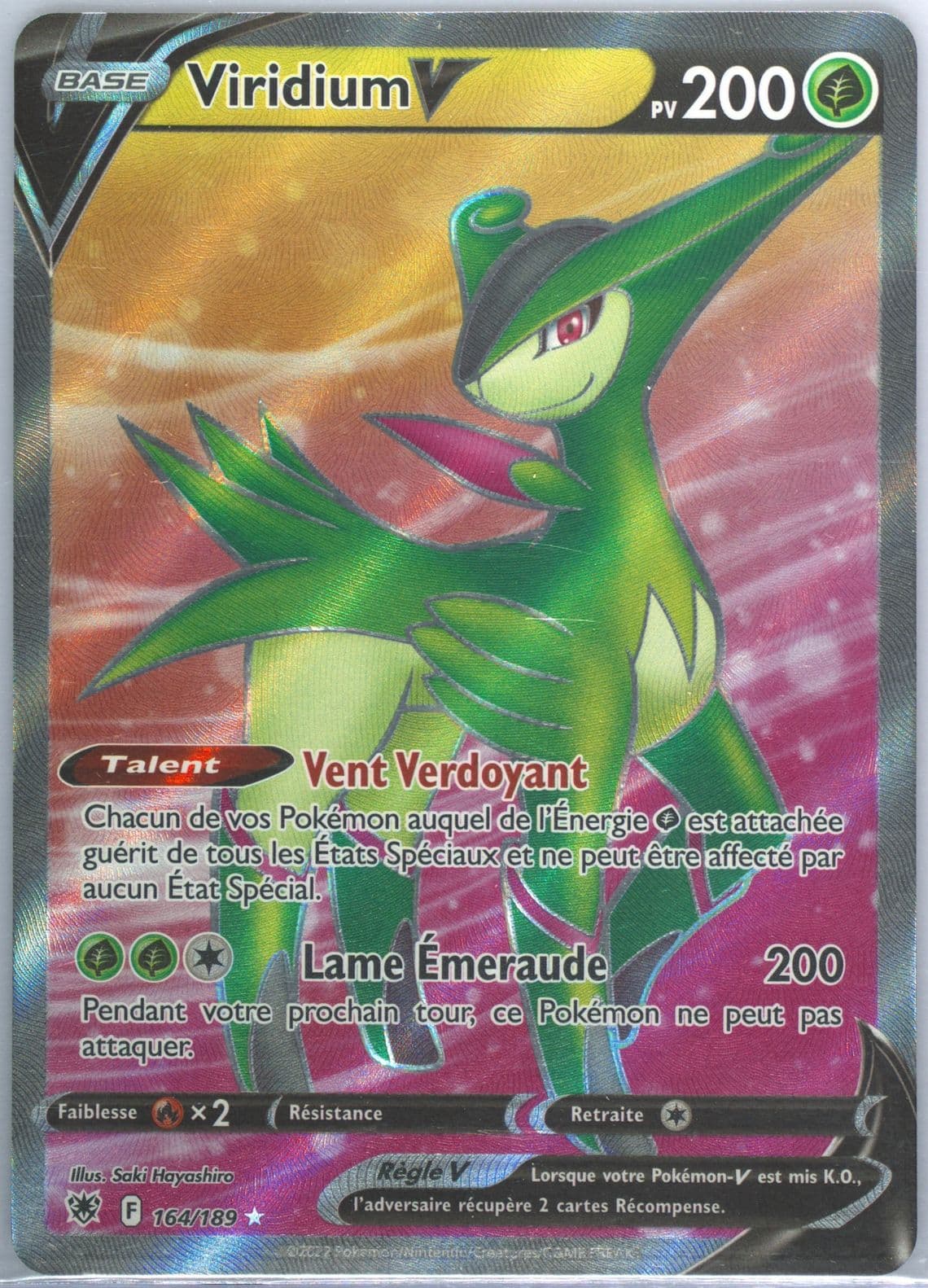 Full Art/Viridium V French (164) 2022 Pokemon Sword & Shield Astral Radiance