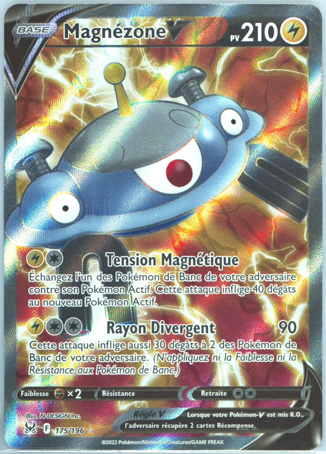 Full Art/Magnezone V French (175) 2022 Pokemon Sword & Shield Lost Origin