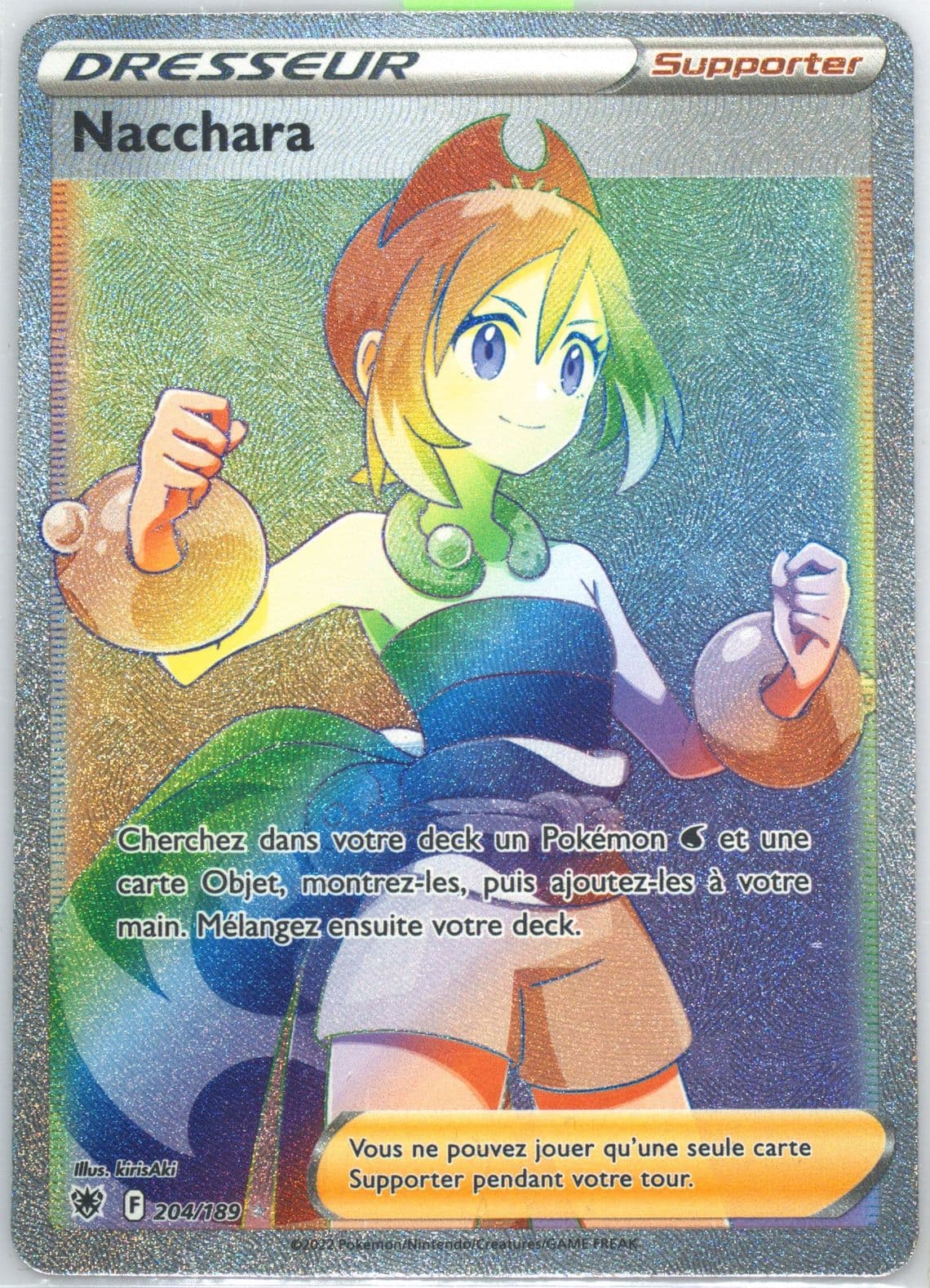 Full Art/Nacchara French-Secret (204) 2022 Pokemon Sword & Shield Astral Radiance
