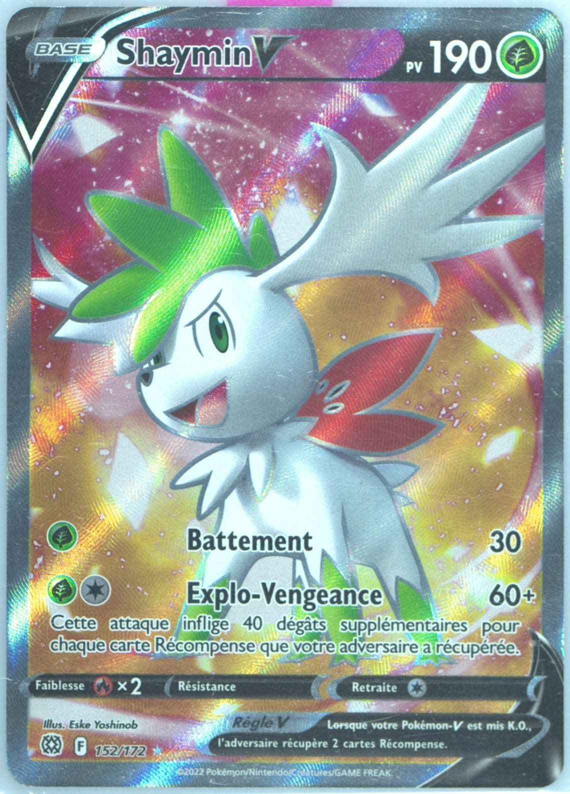 Full Art/Shaymin V French (152) 2022 Pokemon Sword & Shield Brilliant Stars