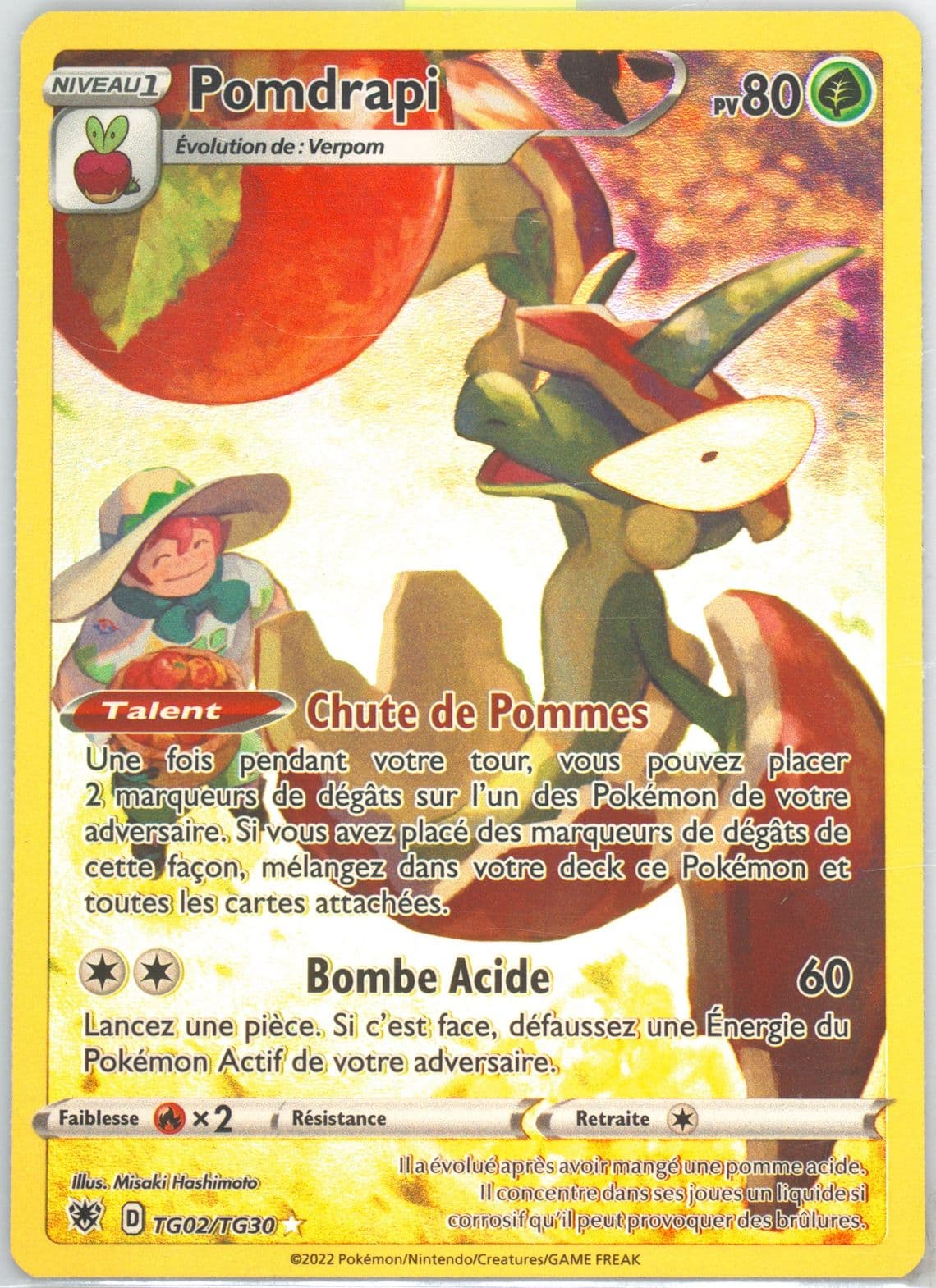 Full Art/Pomdrapi French (TG02) 2022 Pokemon Sword & Shield Astral Radiance