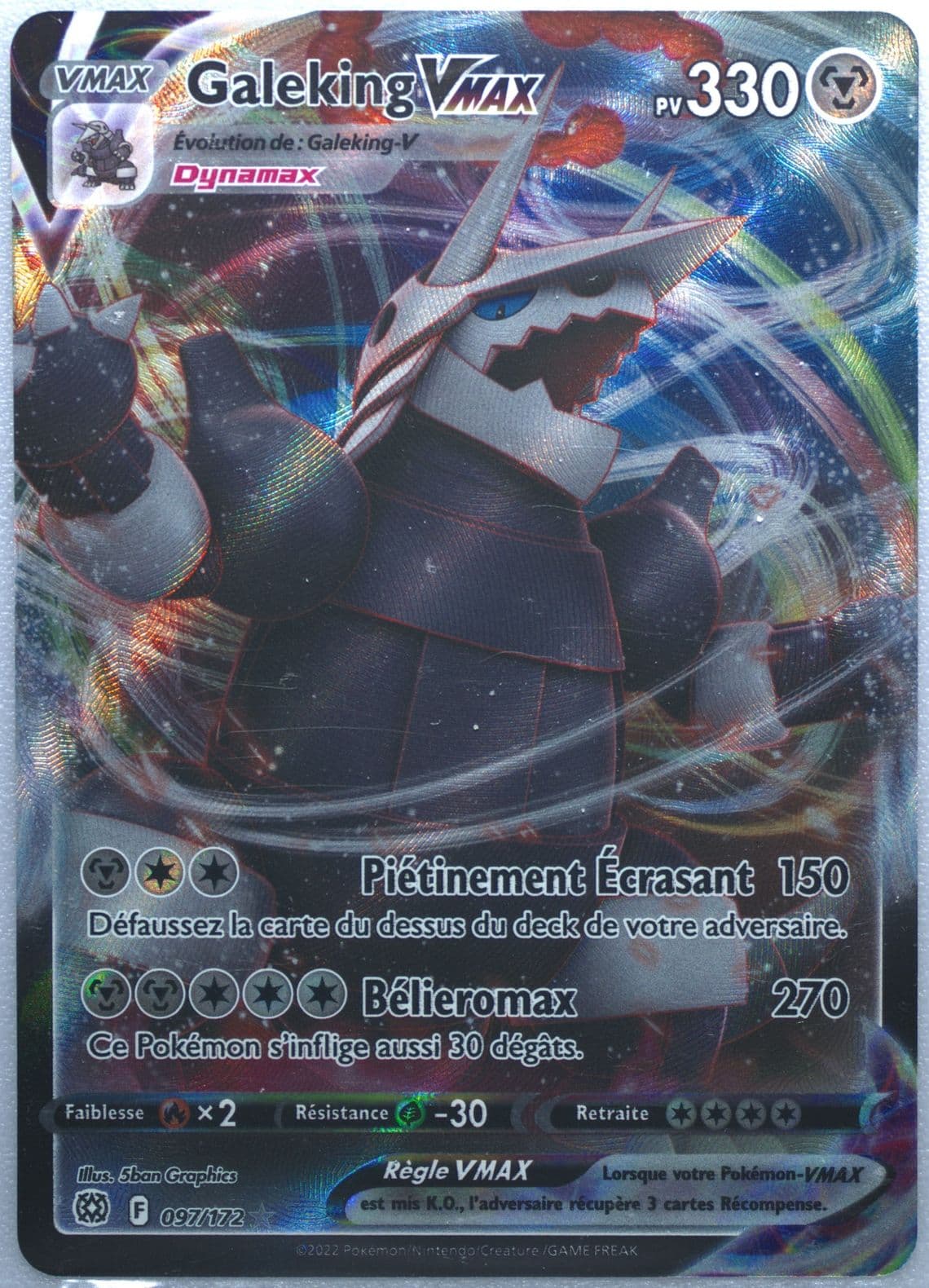 Full Art/Galeking Vmax French (097) 2022 Pokemon Sword & Shield Brilliant Stars