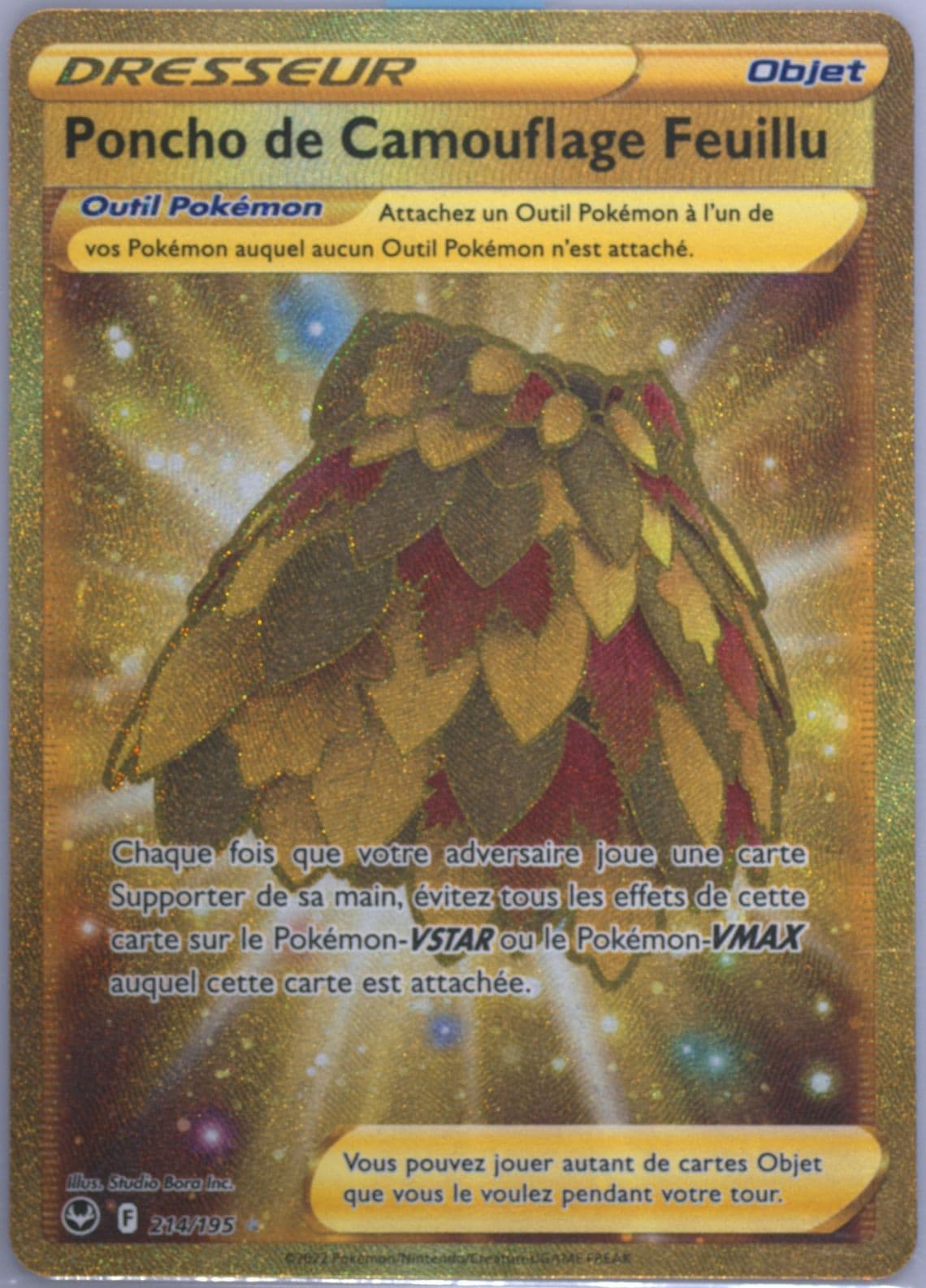 Full Art/Poncho de Camouflage Feuillu French-Secret (214) 2022 Pokemon Sword & Shield Silver Tempest