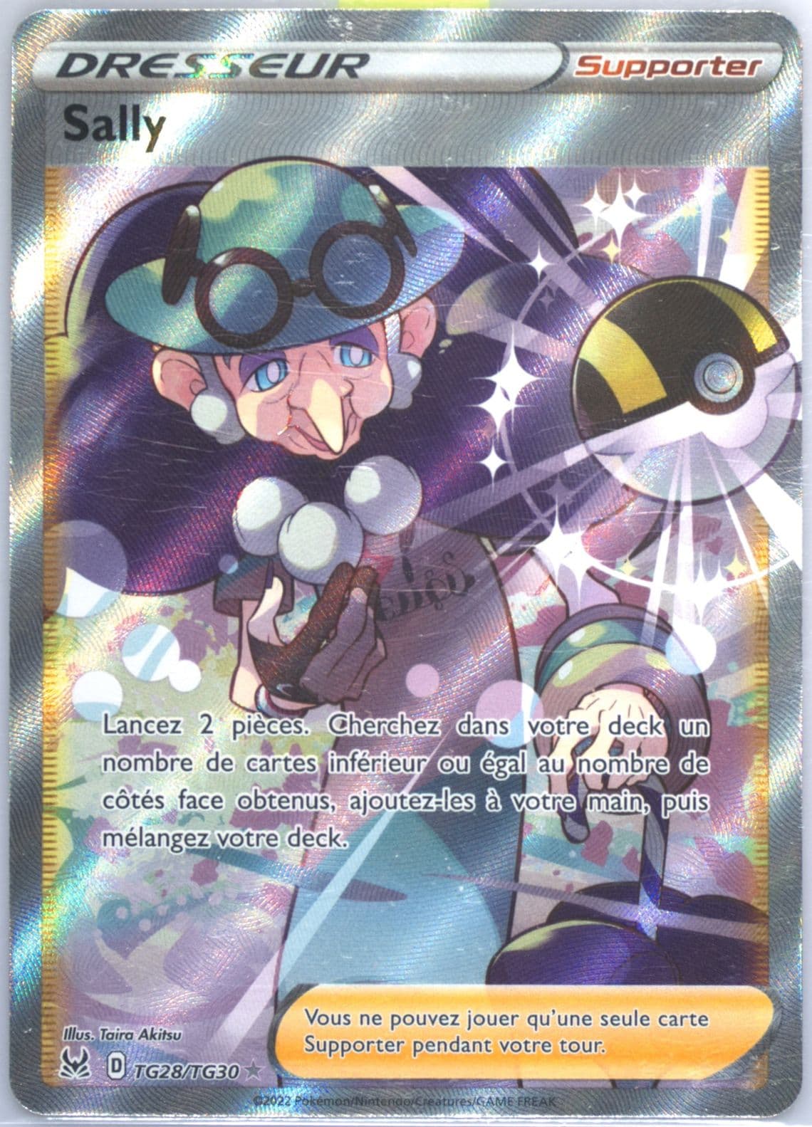 Full Art/Sally French (TG28) 2022 Pokemon Sword & Shield Lost Origin