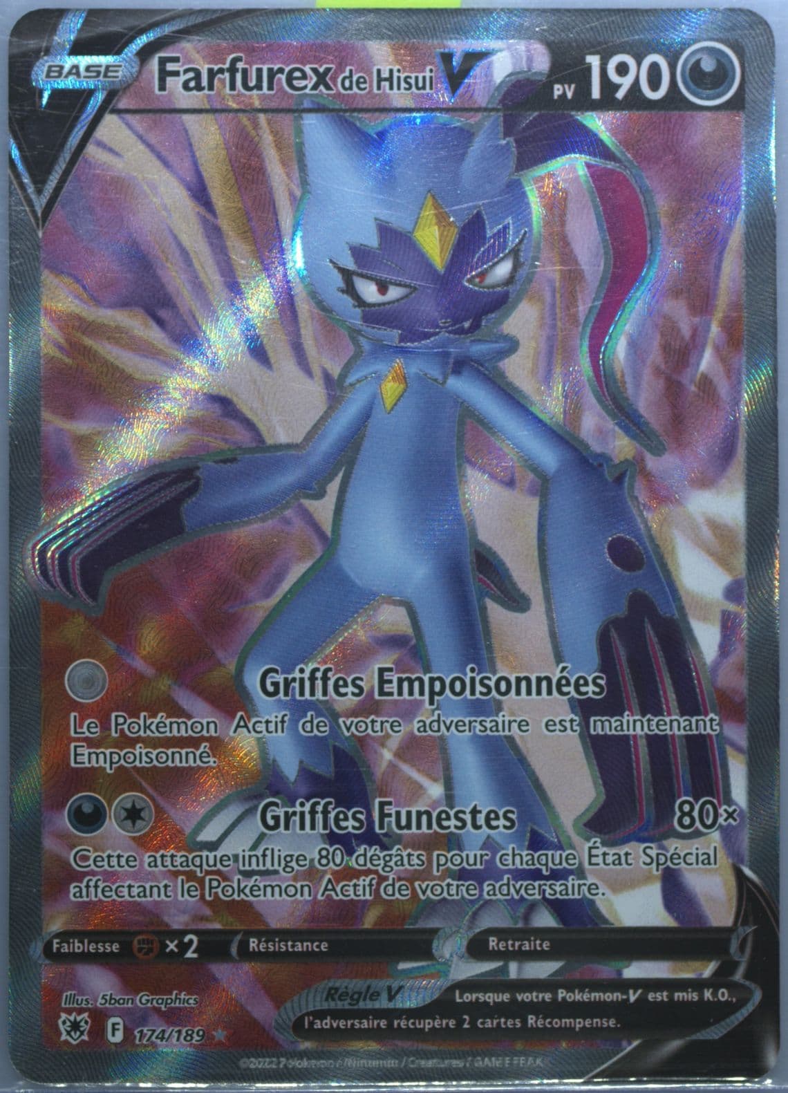 Full Art/Farfurex de Hisui V French (174) 2022 Pokemon Sword & Shield Astral Radiance