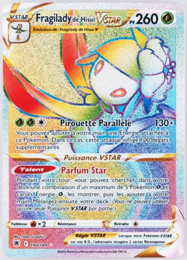 Full Art/Fragilady de Hisui V French-Secret (190) 2022 Pokemon Sword & Shield Astral Radiance
