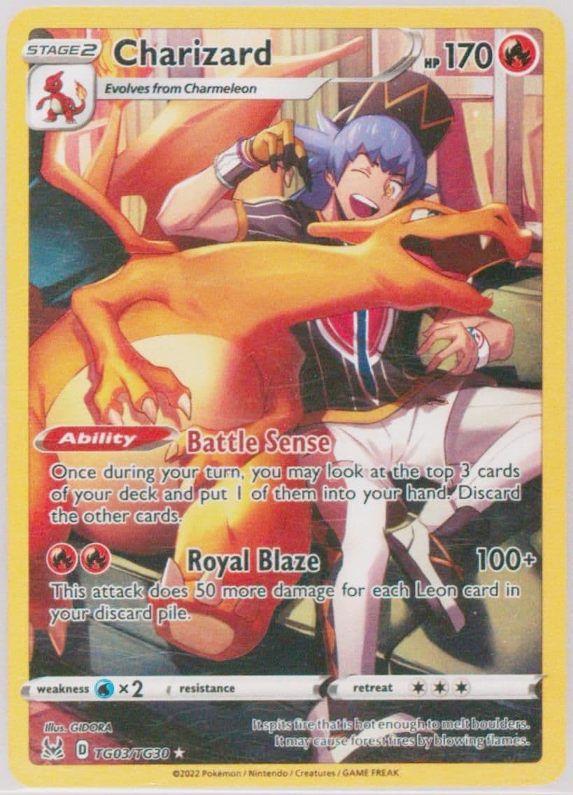 Full Art/Charizard Spanish (TG03) 2022 Pokemon Sword & Shield Lost Origin