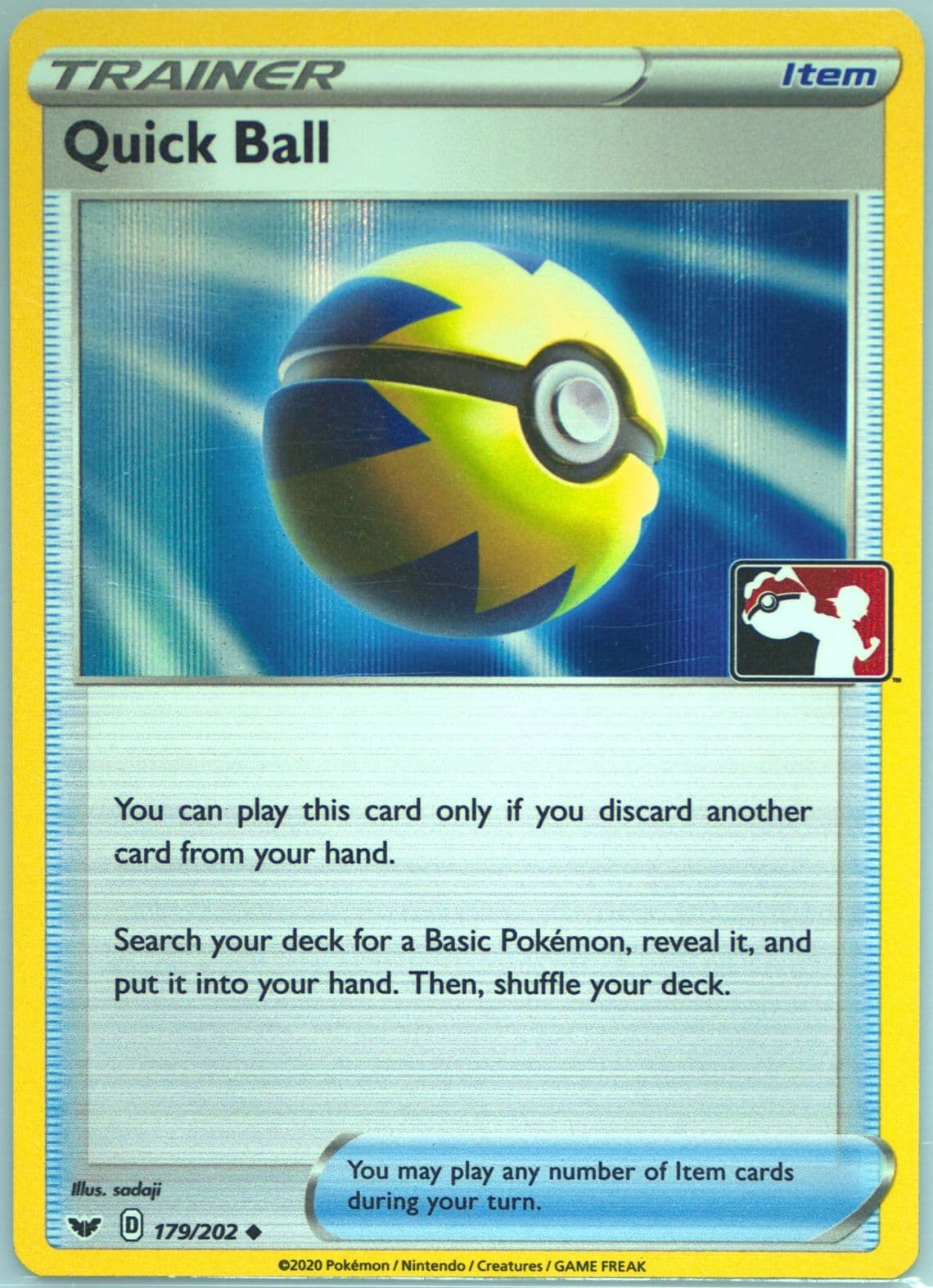 Quick Ball-Holo (179) 2022 Pokemon Play! Pokemon Prize Pack: Series 1