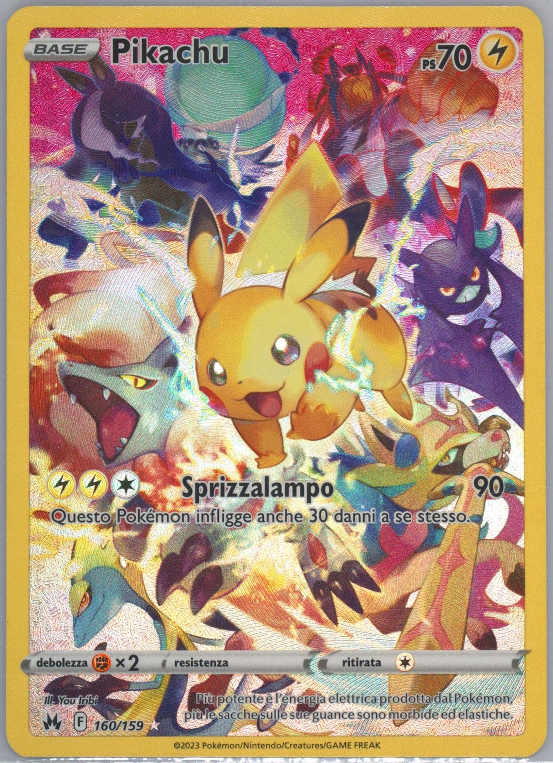 Full Art/Pikachu Italian (160) 2023 Pokemon Sword and Shield Crown Zenith
