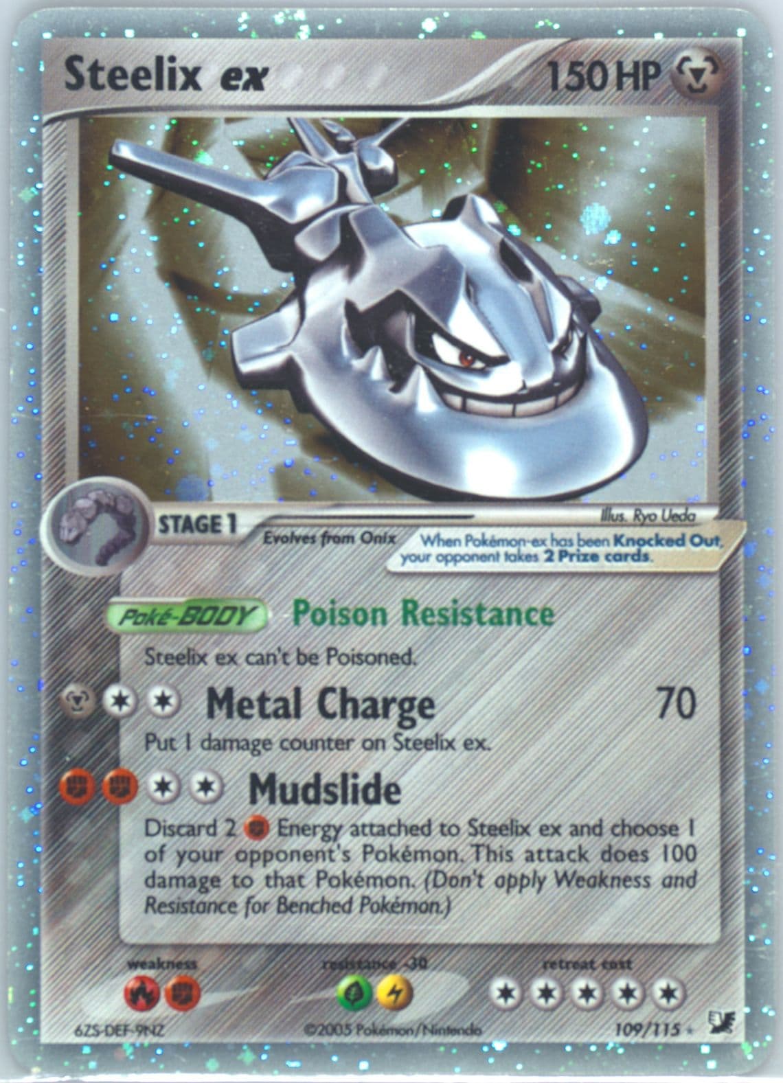 Steelix EX-Holo (109) 2005 Pokemon EX Unseen Forces