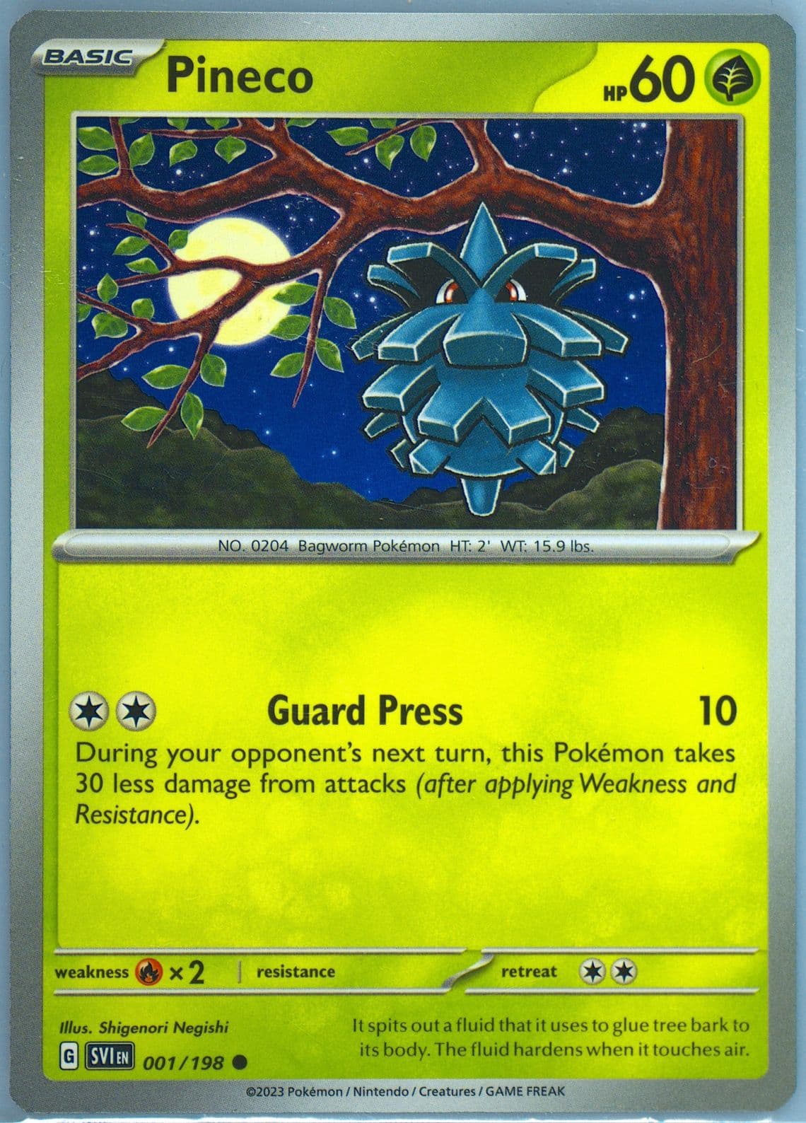 Pineco (001) 2023 Pokemon Svi EN-Scarlet & Violet