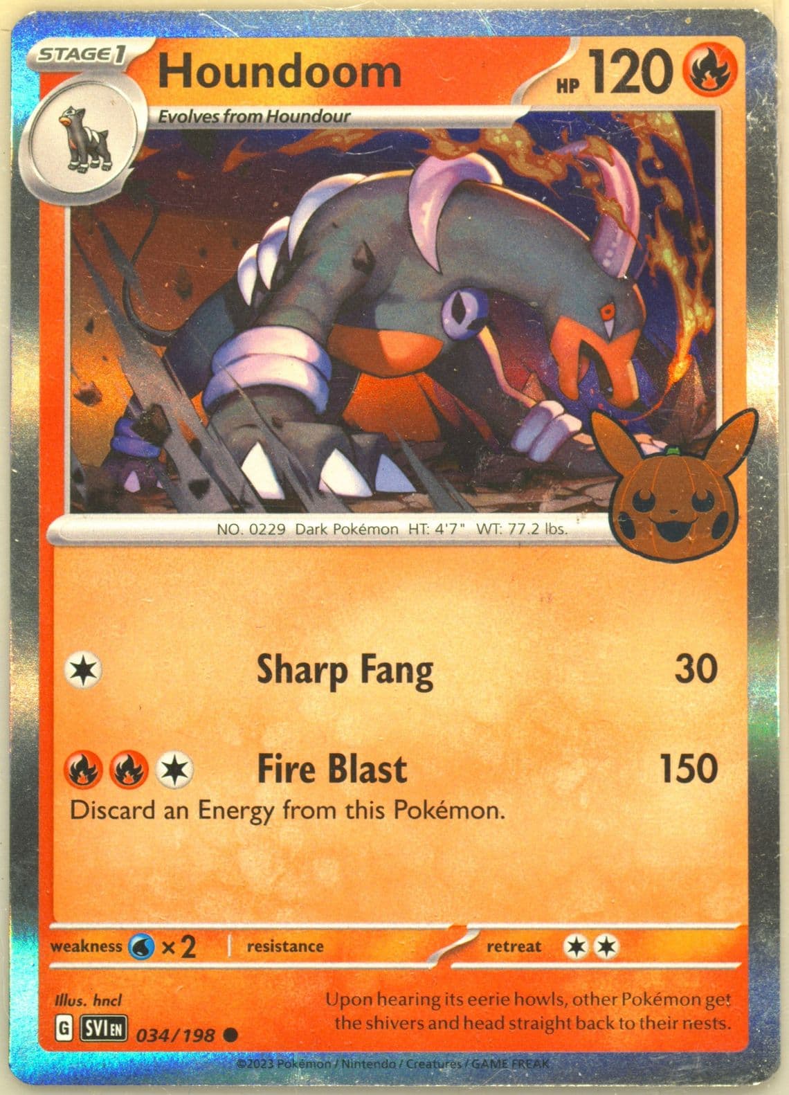 Houndoom (034) 2023 Pokemon Svi EN-Scarlet & Violet