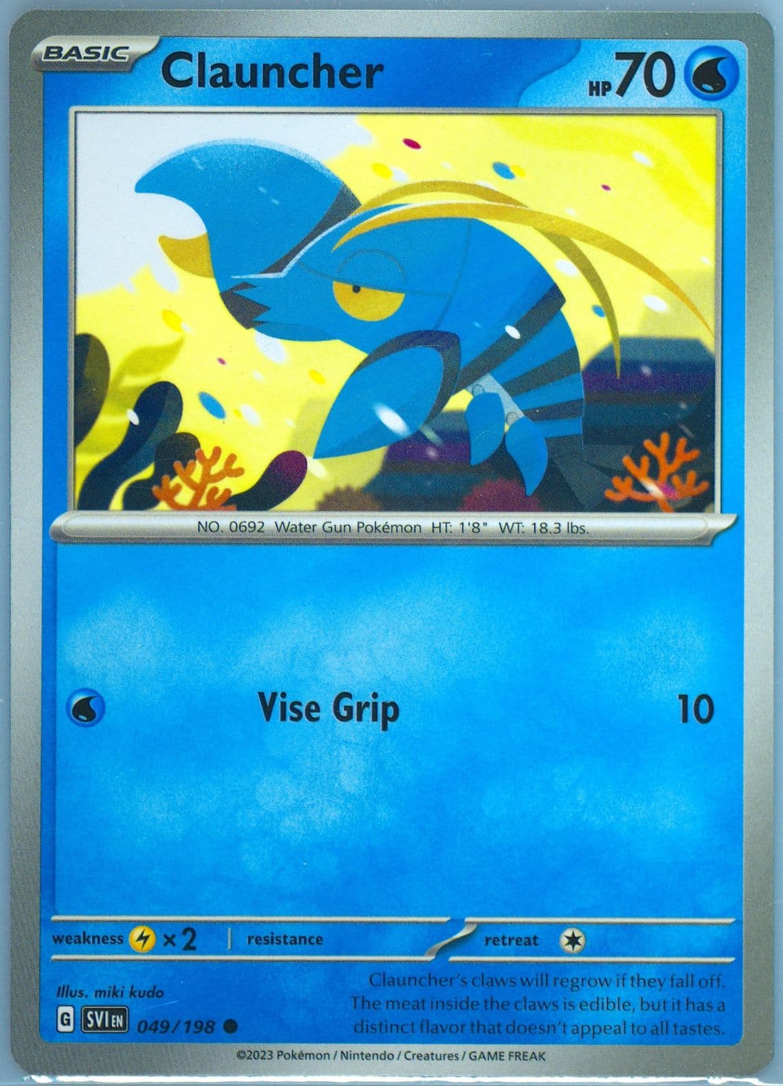 Clauncher (049) 2023 Pokemon Svi EN-Scarlet & Violet