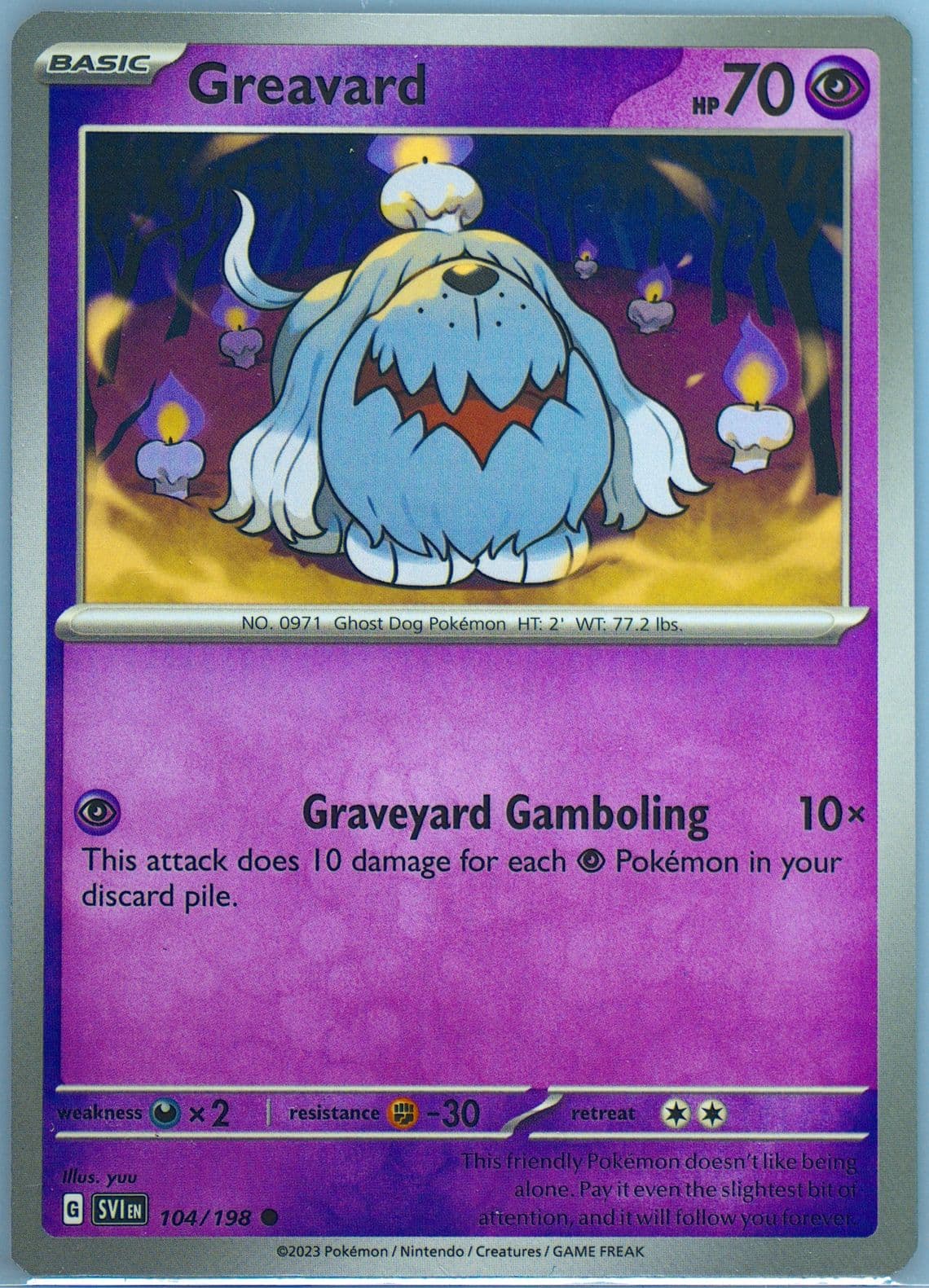Greavard (104) 2023 Pokemon Svi EN-Scarlet & Violet