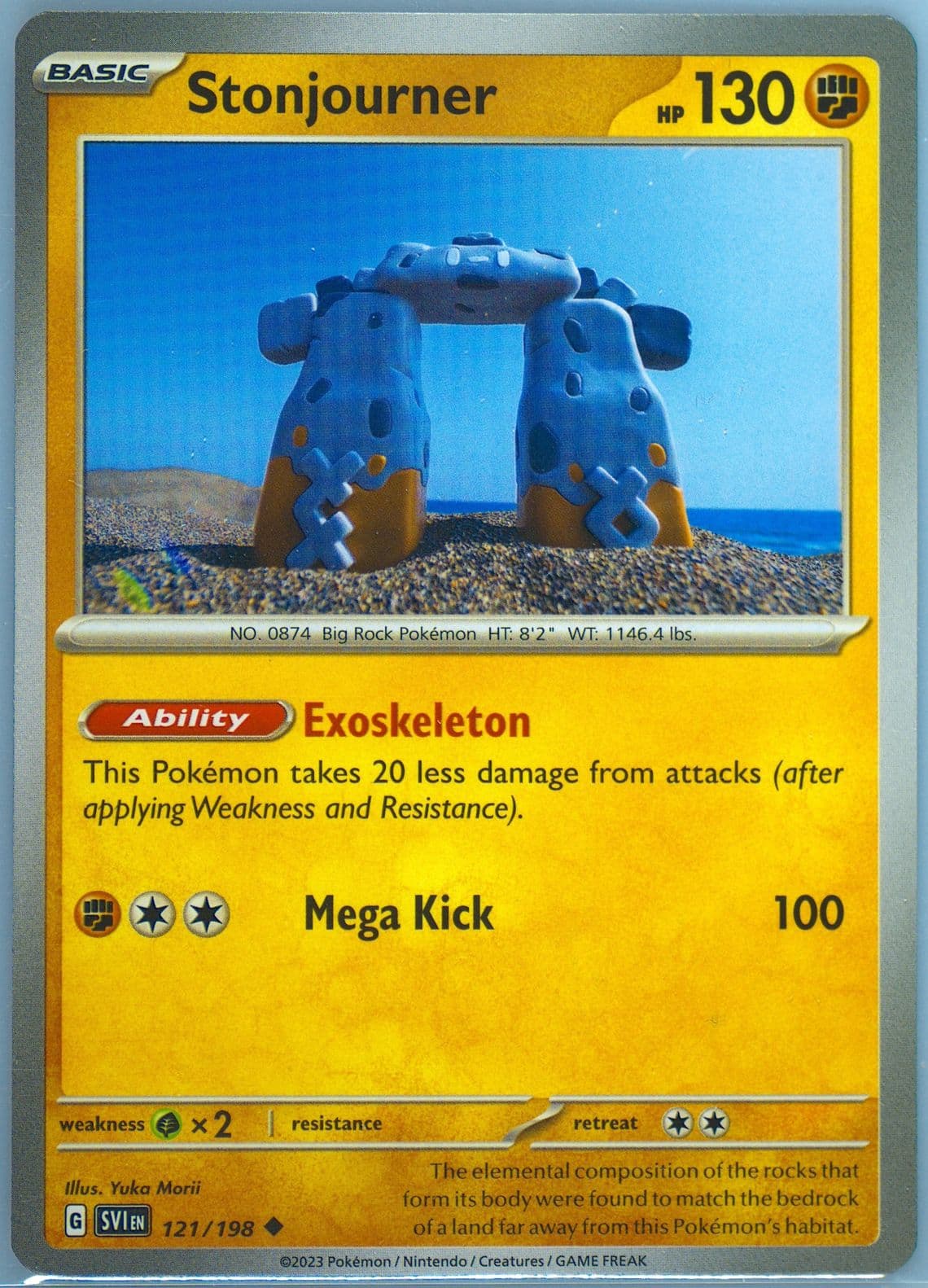 Stonjourner (121) 2023 Pokemon Svi EN-Scarlet & Violet