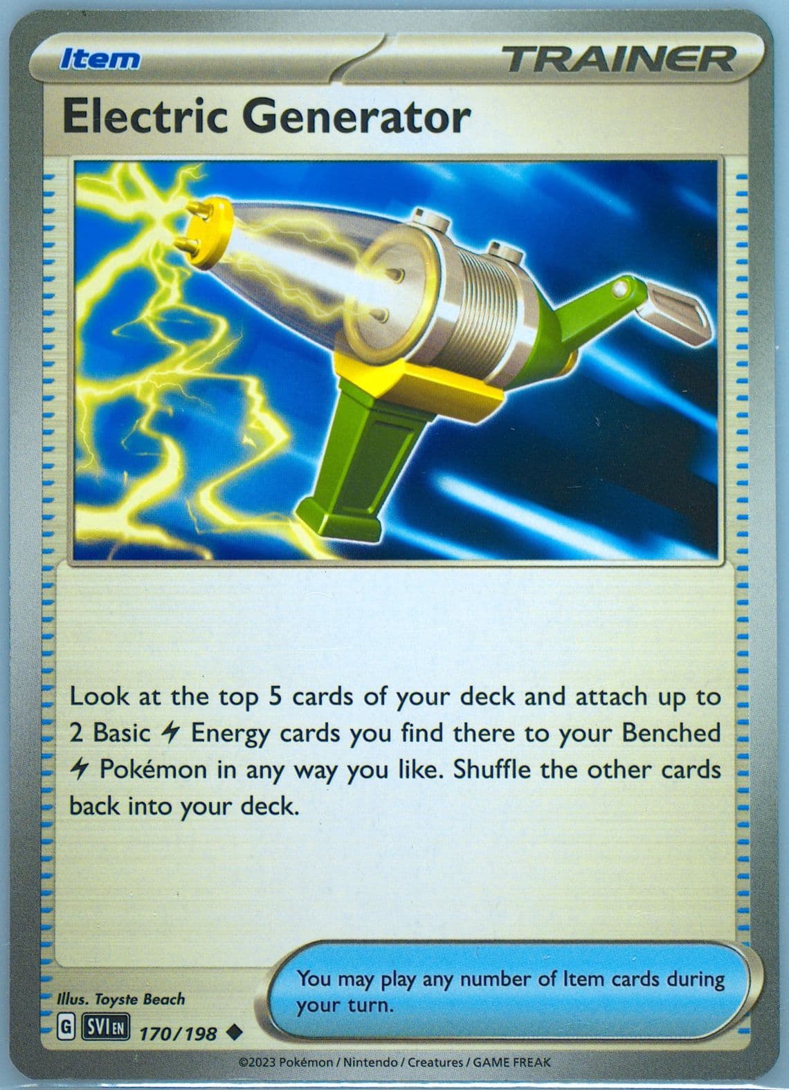 Electric Generator (170) 2023 Pokemon Svi EN-Scarlet & Violet