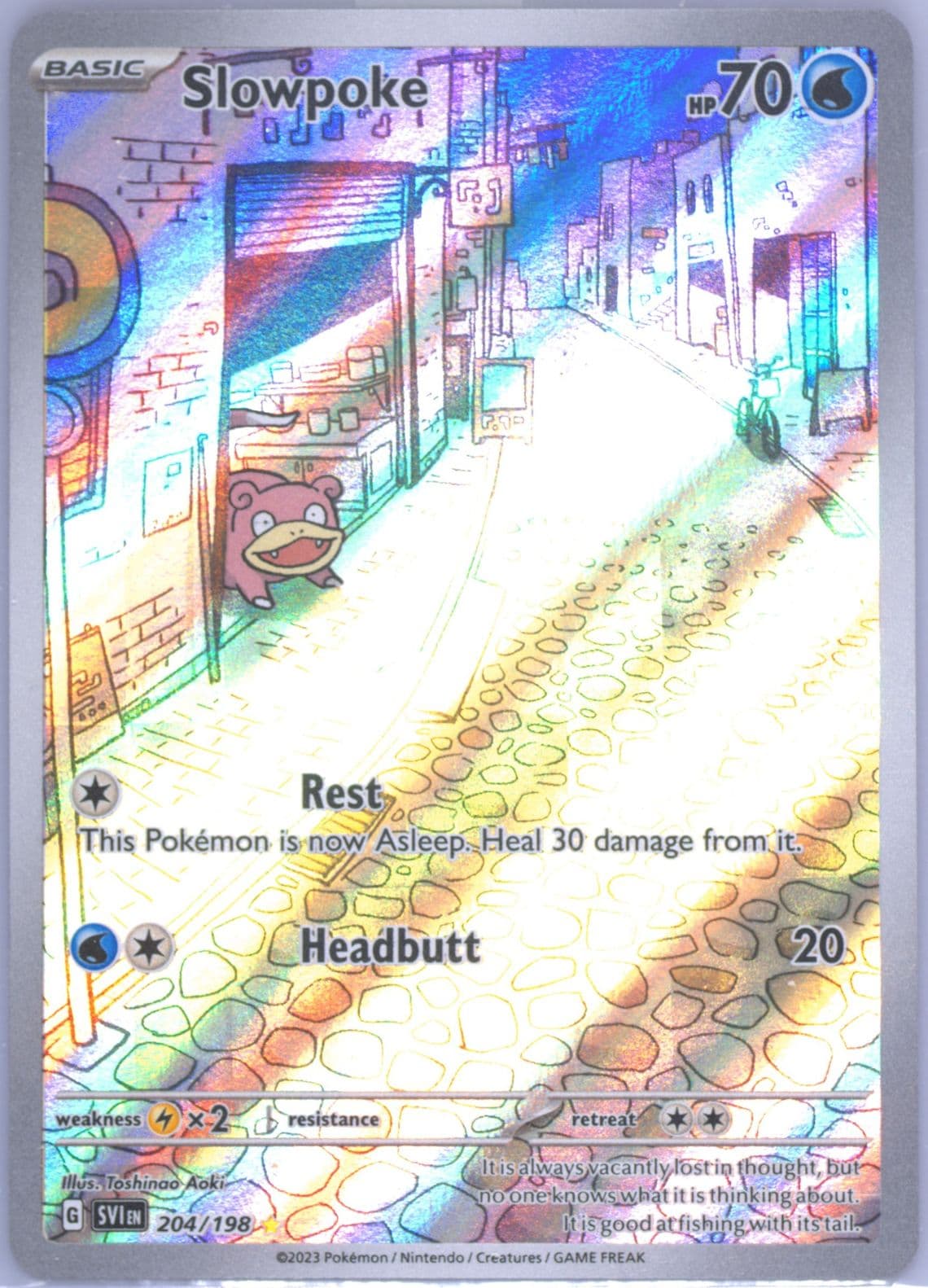 Slowpoke Illustration Rare (204) 2023 Pokemon Svi EN-Scarlet & Violet