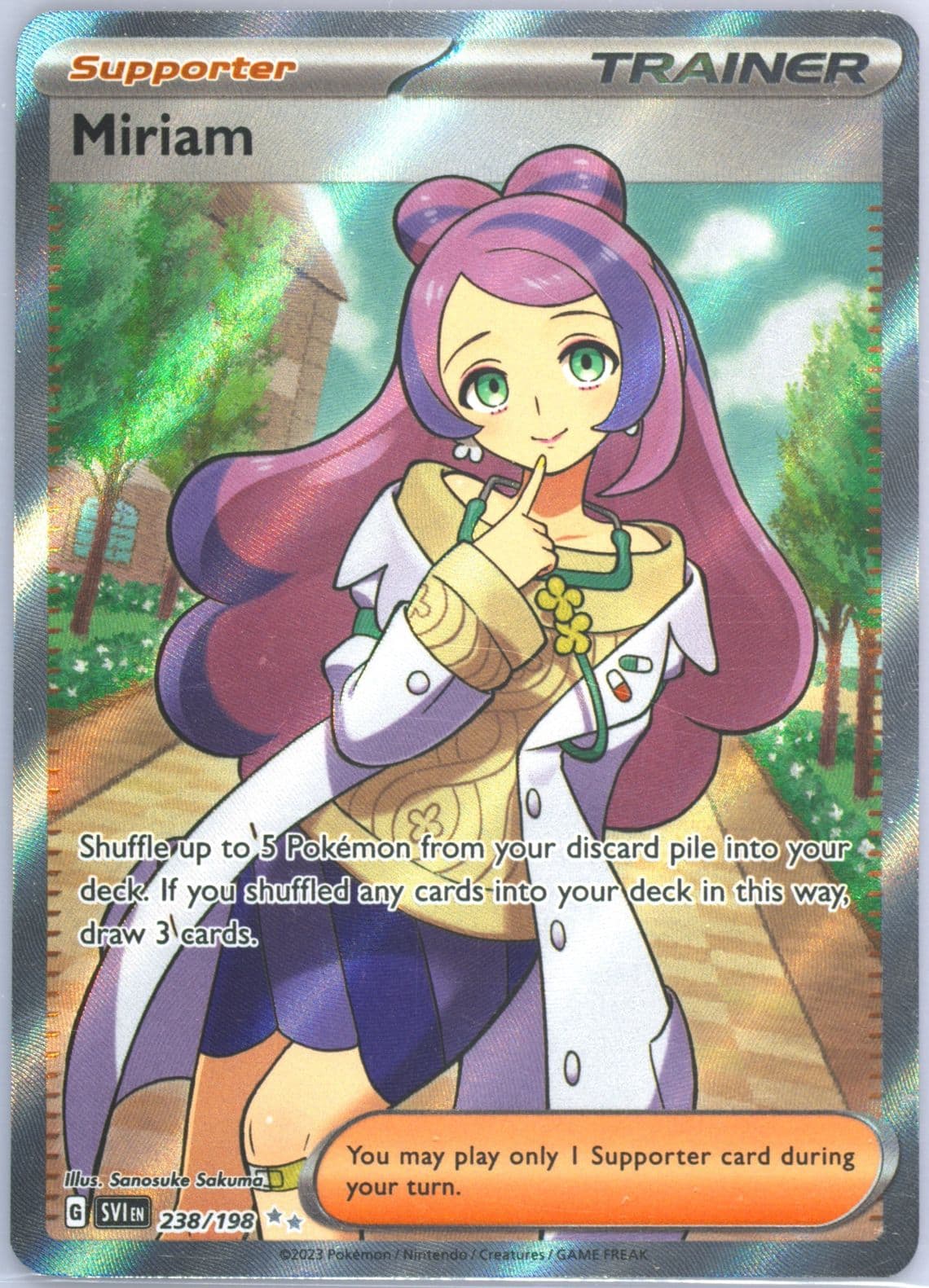 Miriam Ultra Rare (238) 2023 Pokemon Svi EN-Scarlet & Violet