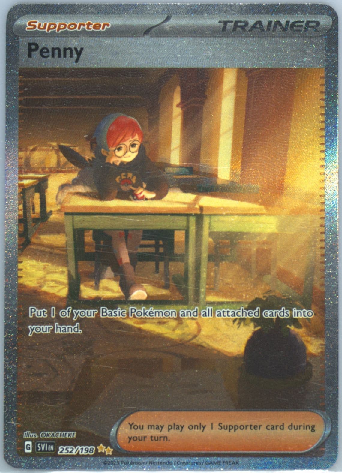 Penny Special Illustration Rare (252) 2023 Pokemon Svi EN-Scarlet & Violet