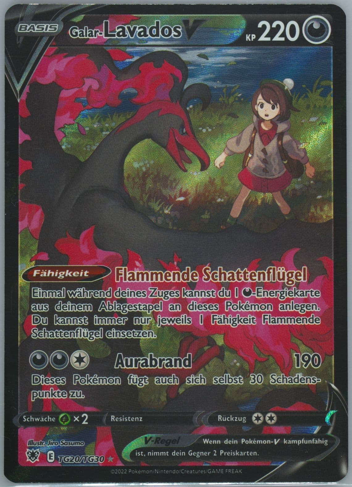 Full Art/Galar-Lavados V German (TG20) 2022 Pokemon Sword & Shield Astral Radiance