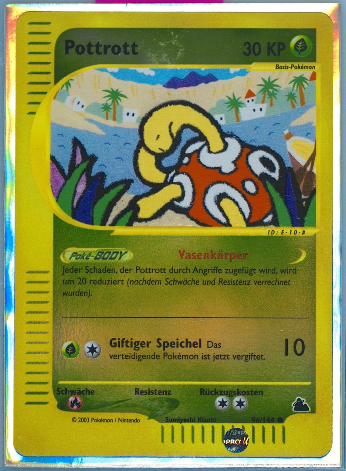 Pottrott-Reverse Foil German (96) 2003 Pokemon Skyridge