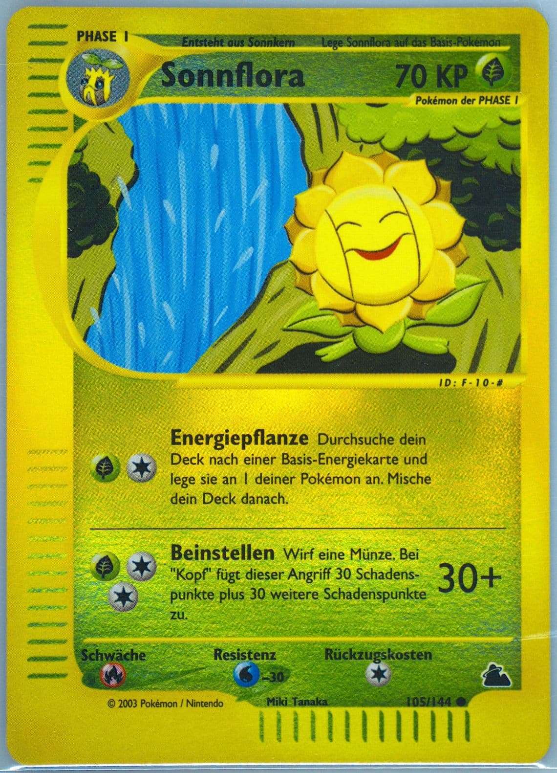 Sonnflora-Reverse Foil German (105) 2003 Pokemon Skyridge