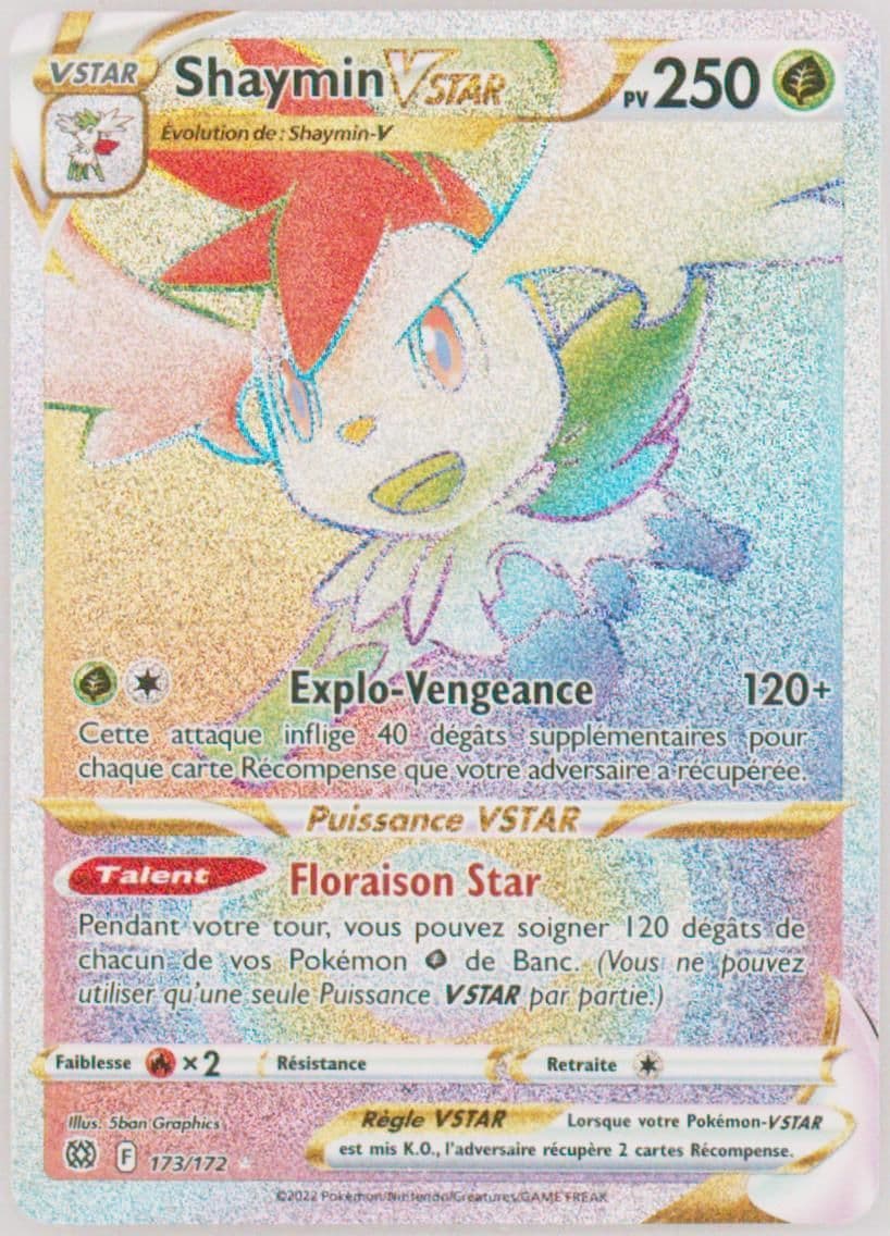 Full Art/Shaymin Vstar French-Secret (173) 2022 Pokemon Sword & Shield Brilliant Stars