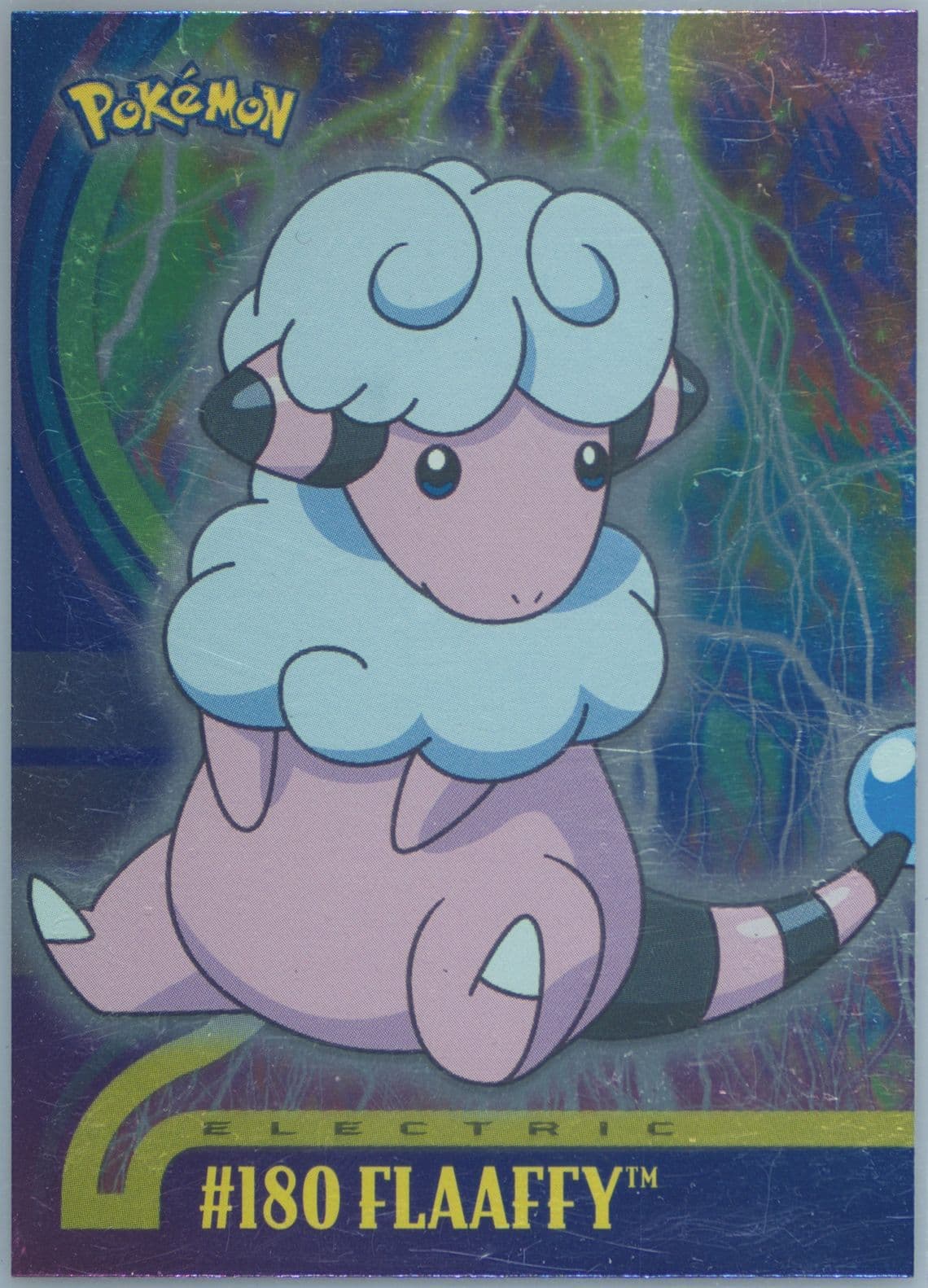Flaaffy Foil (180) 2001 Topps Pokemon Johto Series 1