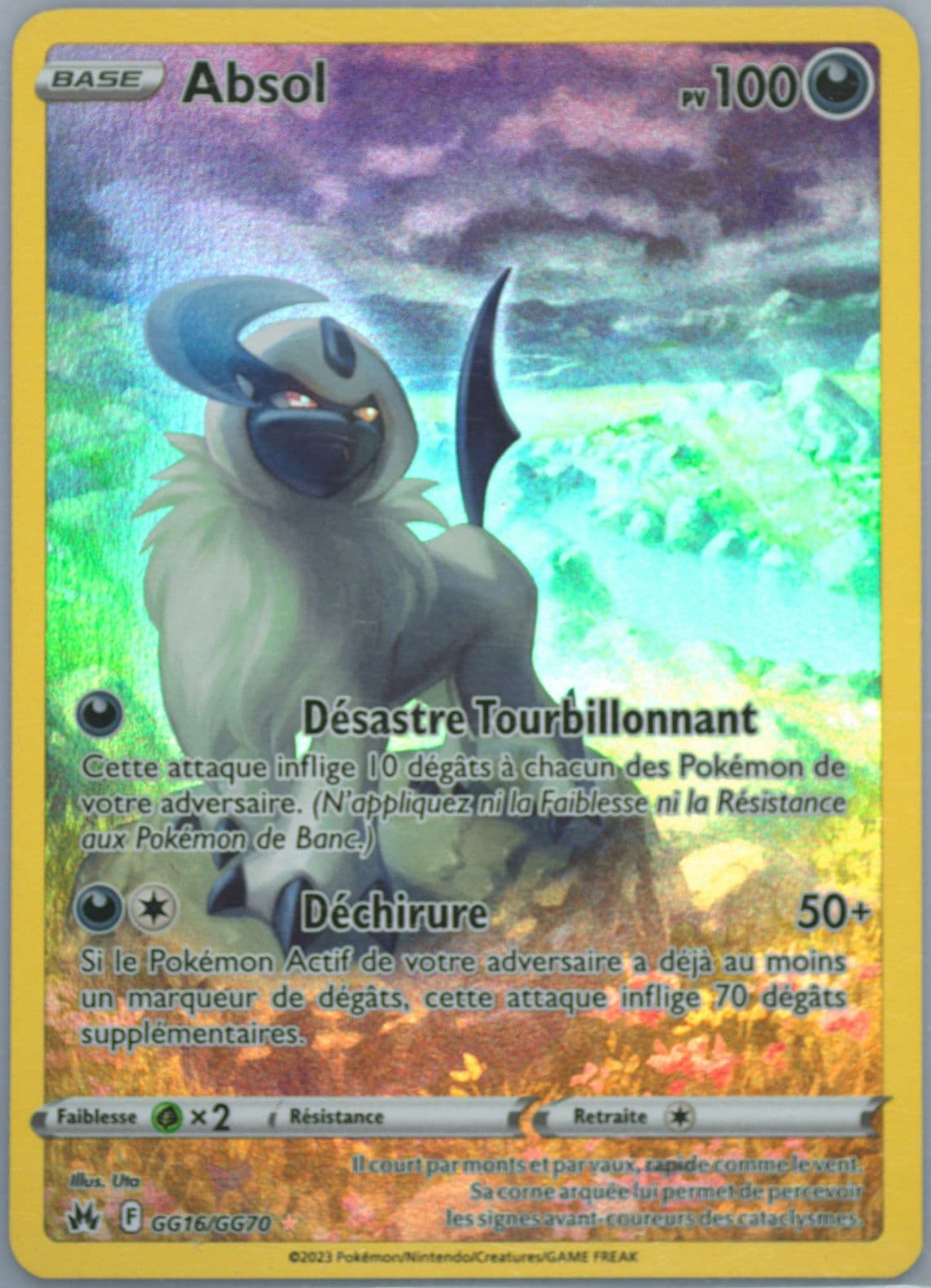 Full Art/Absol French (GG16) 2023 Pokemon Sword and Shield Crown Zenith