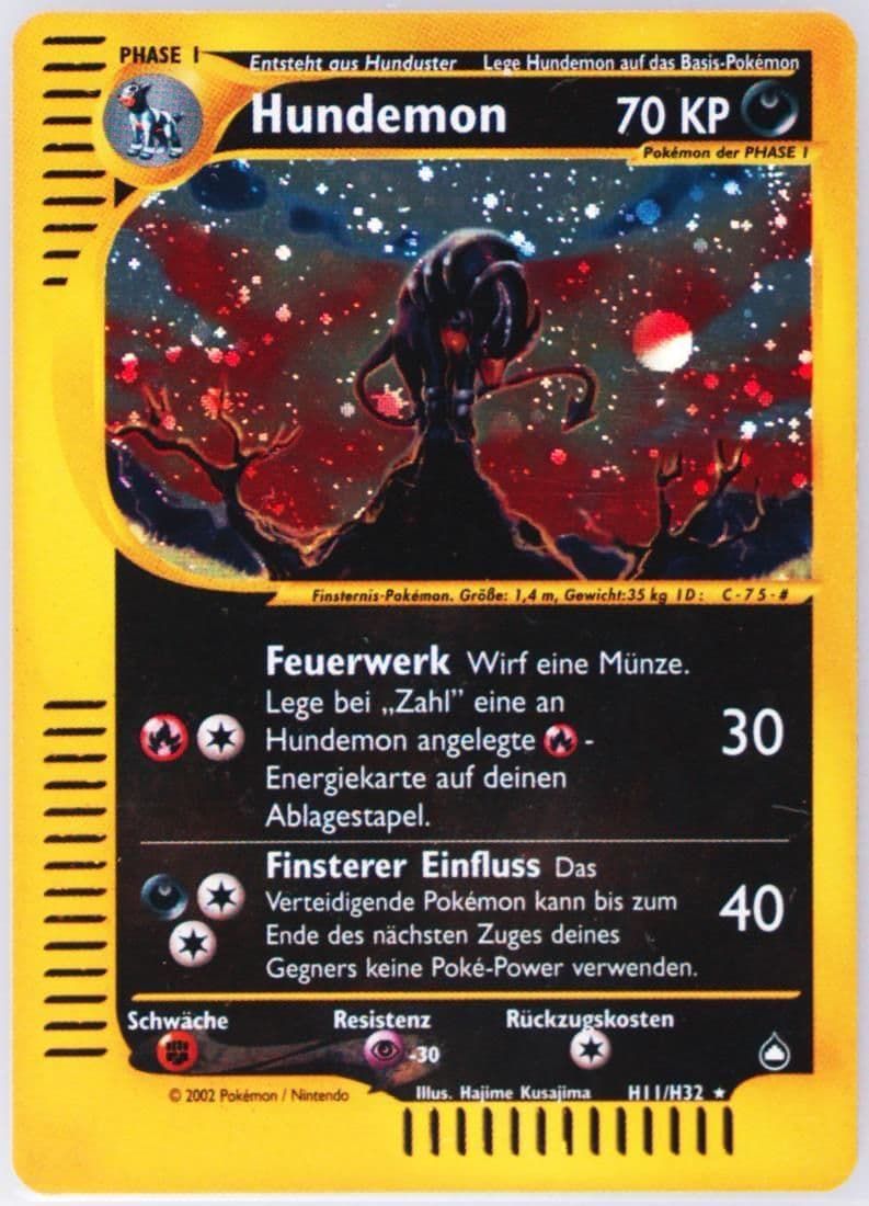 Hundemon-Holo German (H11) 2003 Pokemon Aquapolis