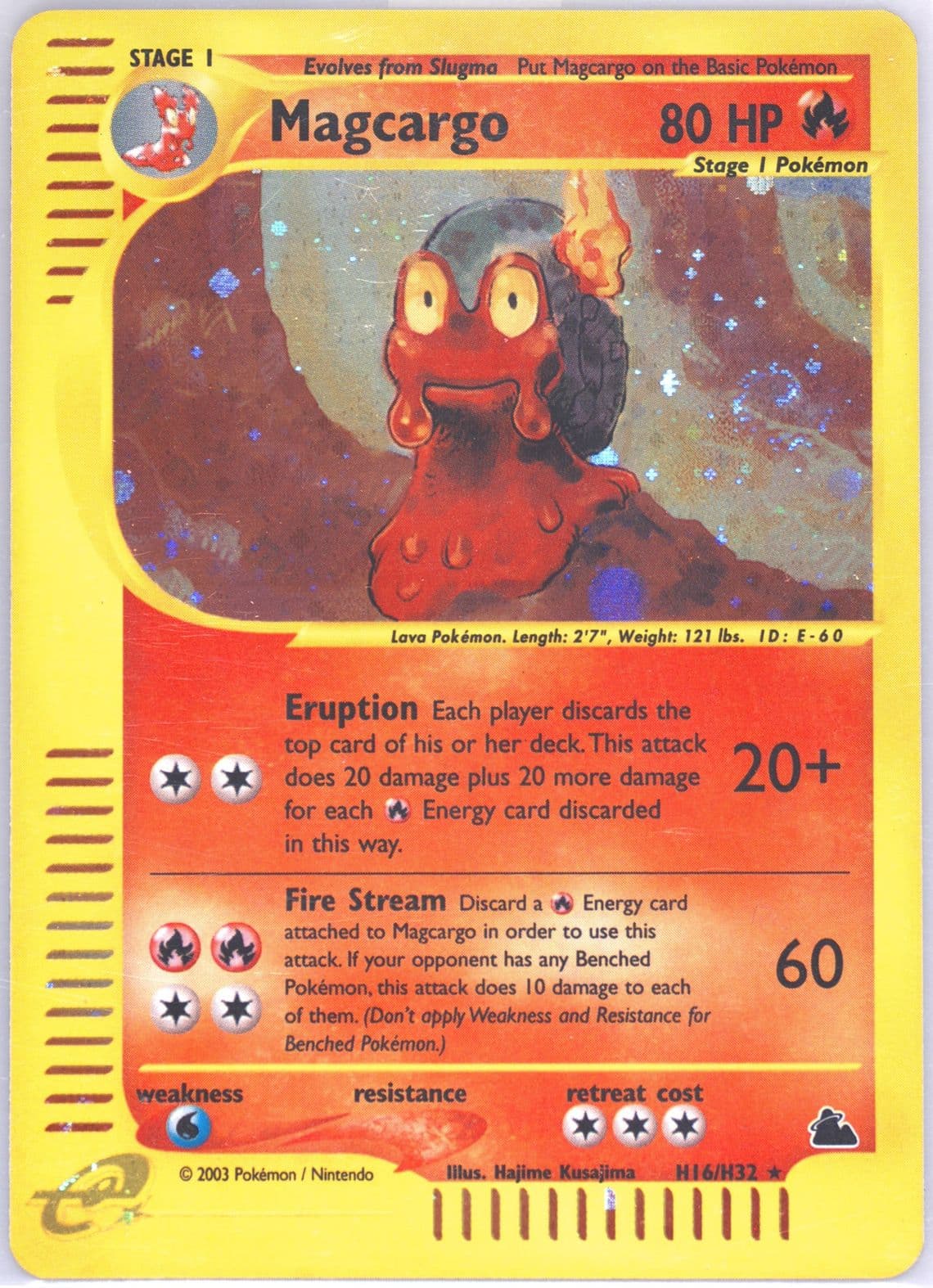 Magcargo-Holo (H16) 2003 Pokemon Skyridge