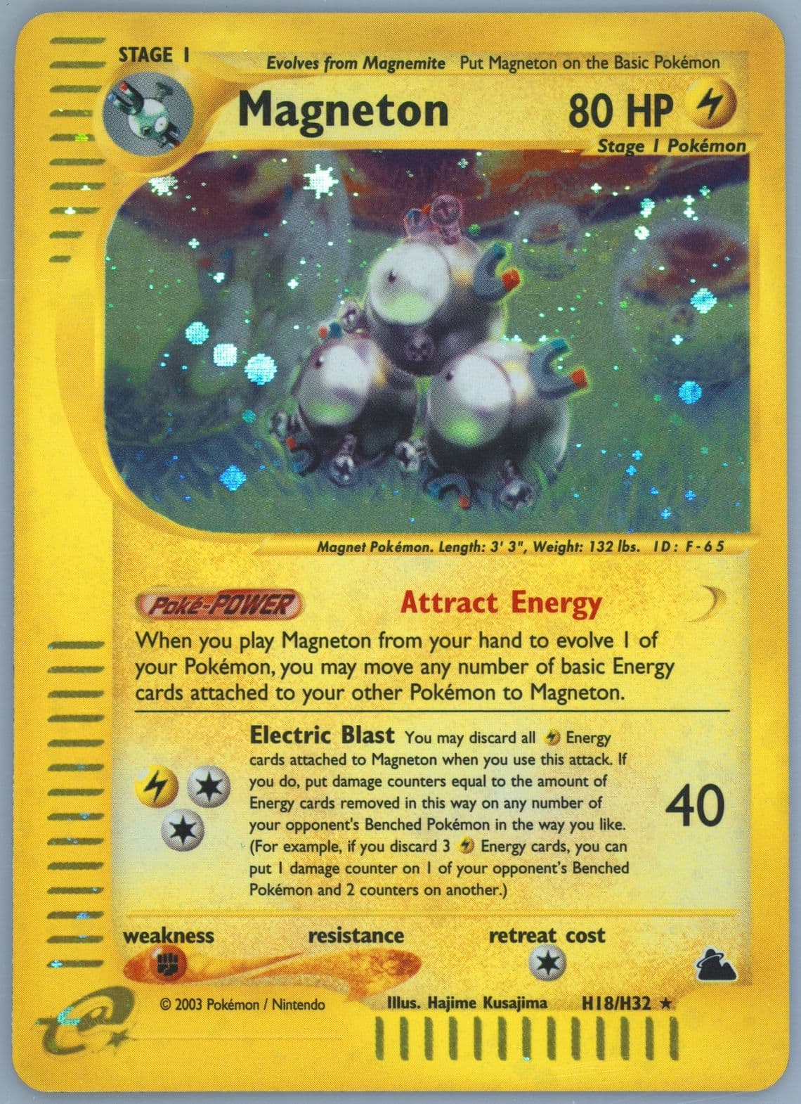 Magneton-Holo (H18) 2003 Pokemon Skyridge