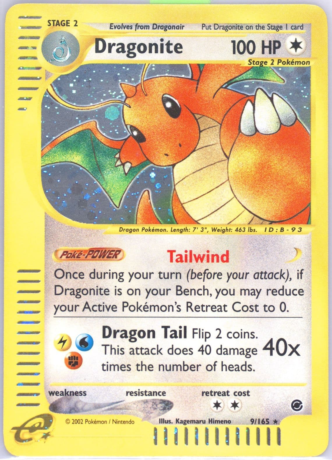 Dragonite-Holo (9) 2002 Pokemon Expedition