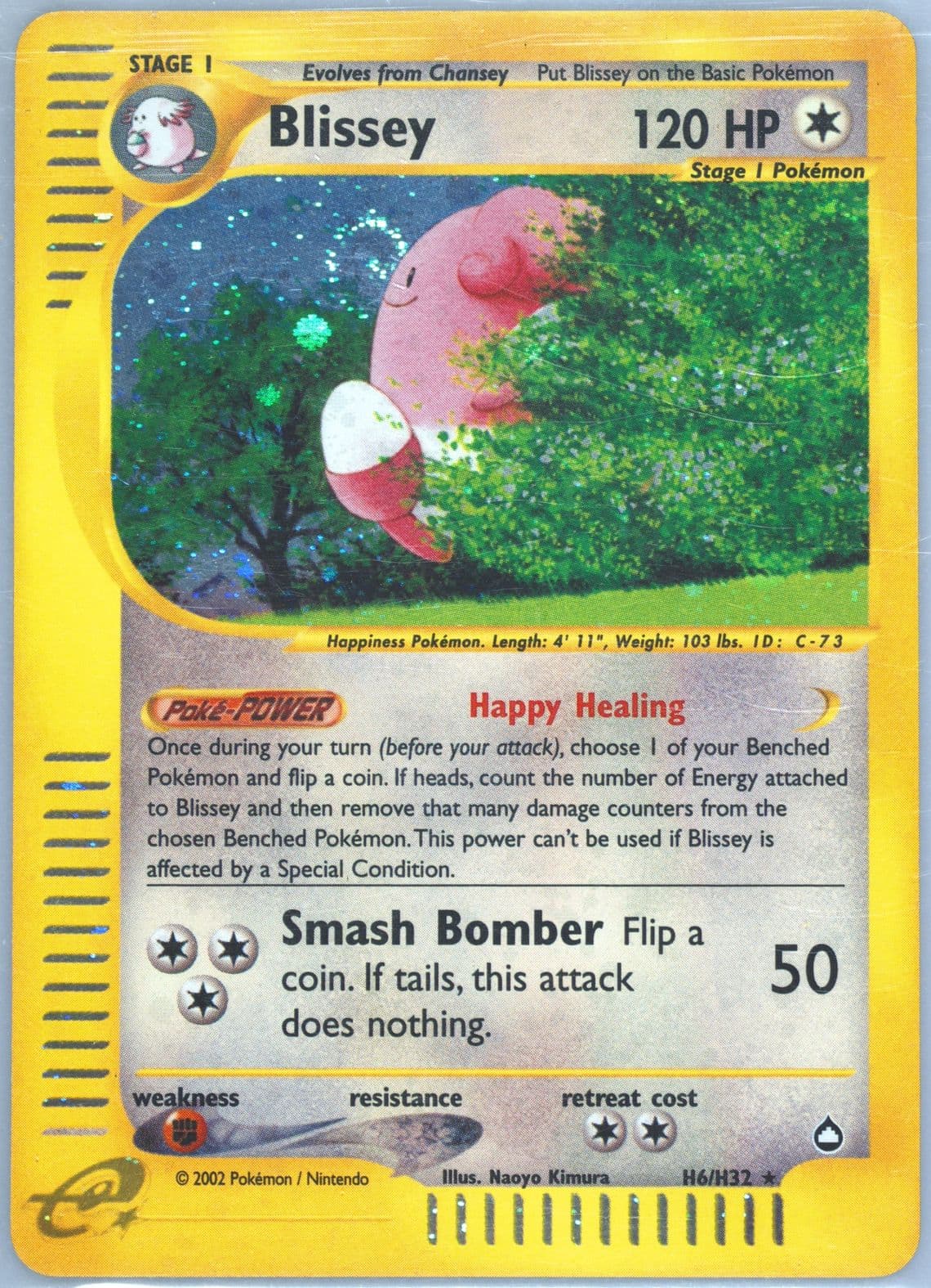 Blissey-Holo (H6) 2003 Pokemon Aquapolis